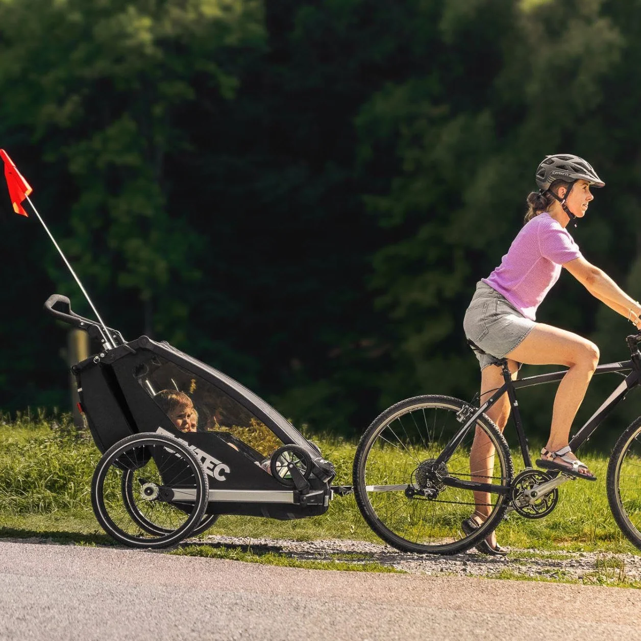 FUXTEC Remorque à vélo FX-FA1S place unique