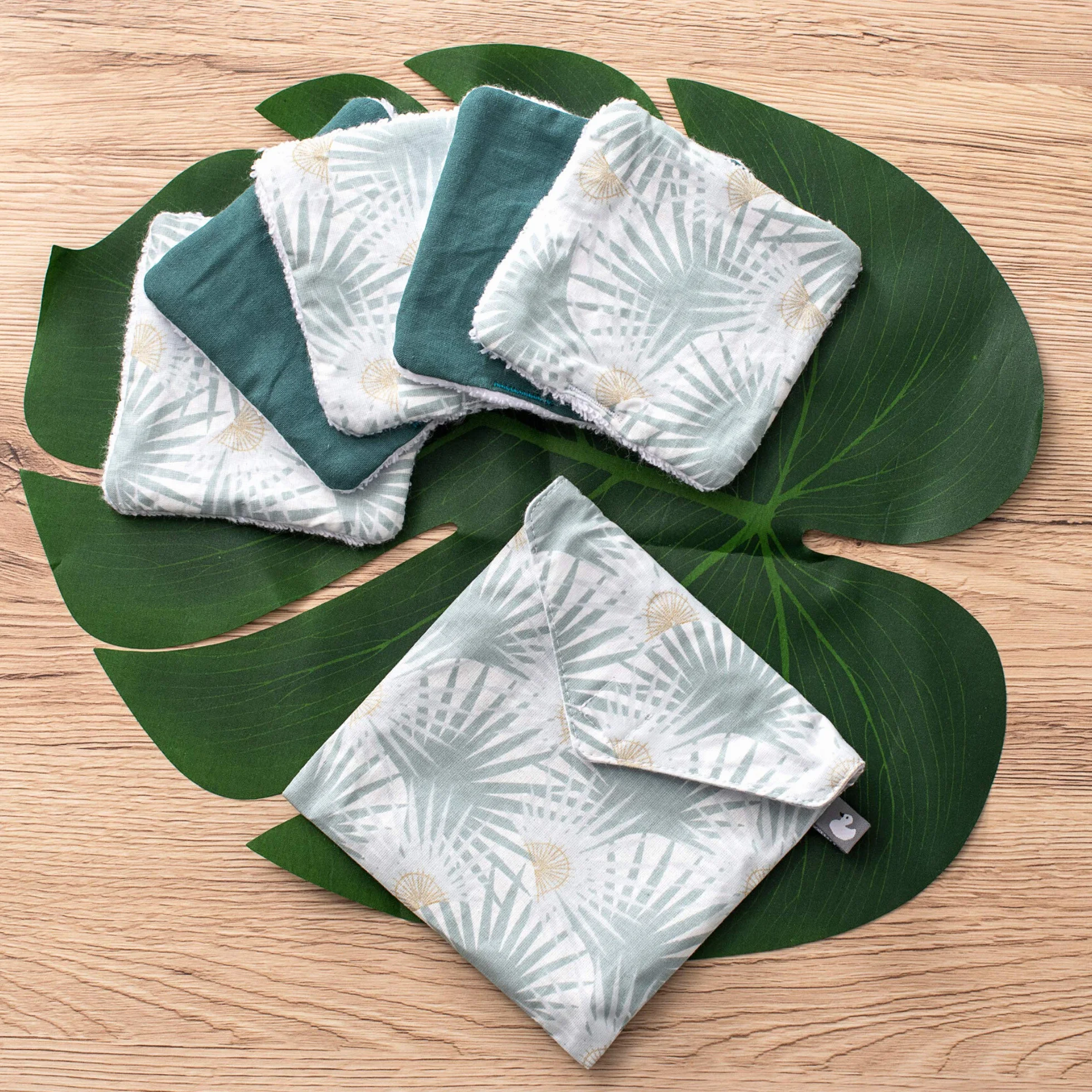 Sevira Kids Lingettes bébé lavables en coton Demi-lunes