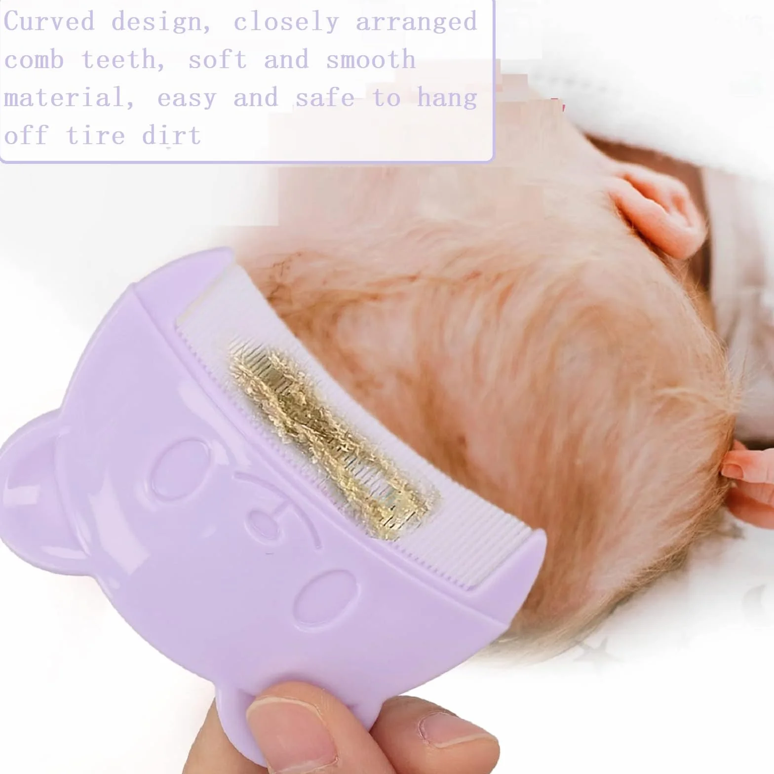 Brosse et Peigne pour Bébé en Silicone 2 Pièces