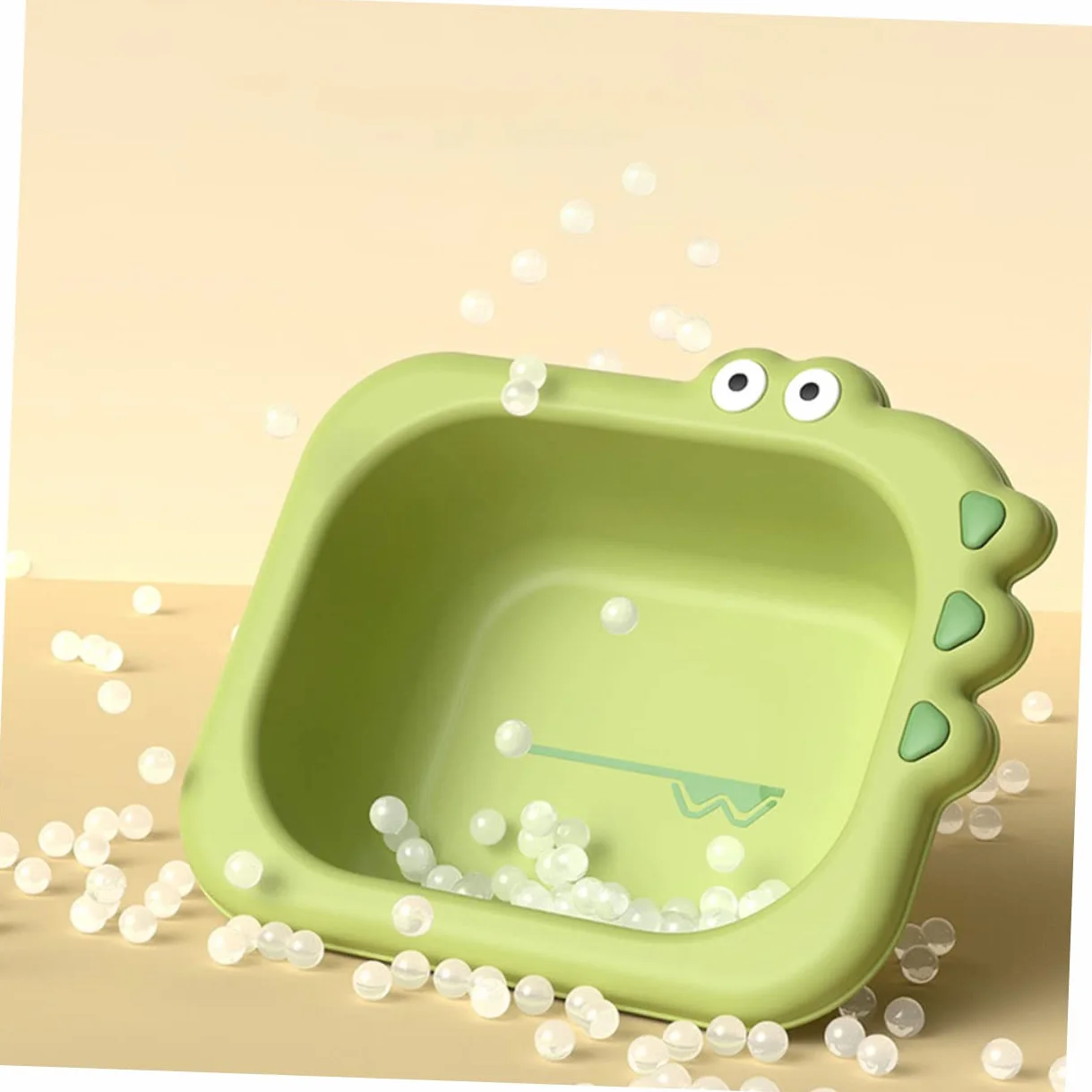 Bassines pour Bébé en Plastique Lot de 2, Lavabos Portables Design Cartoon