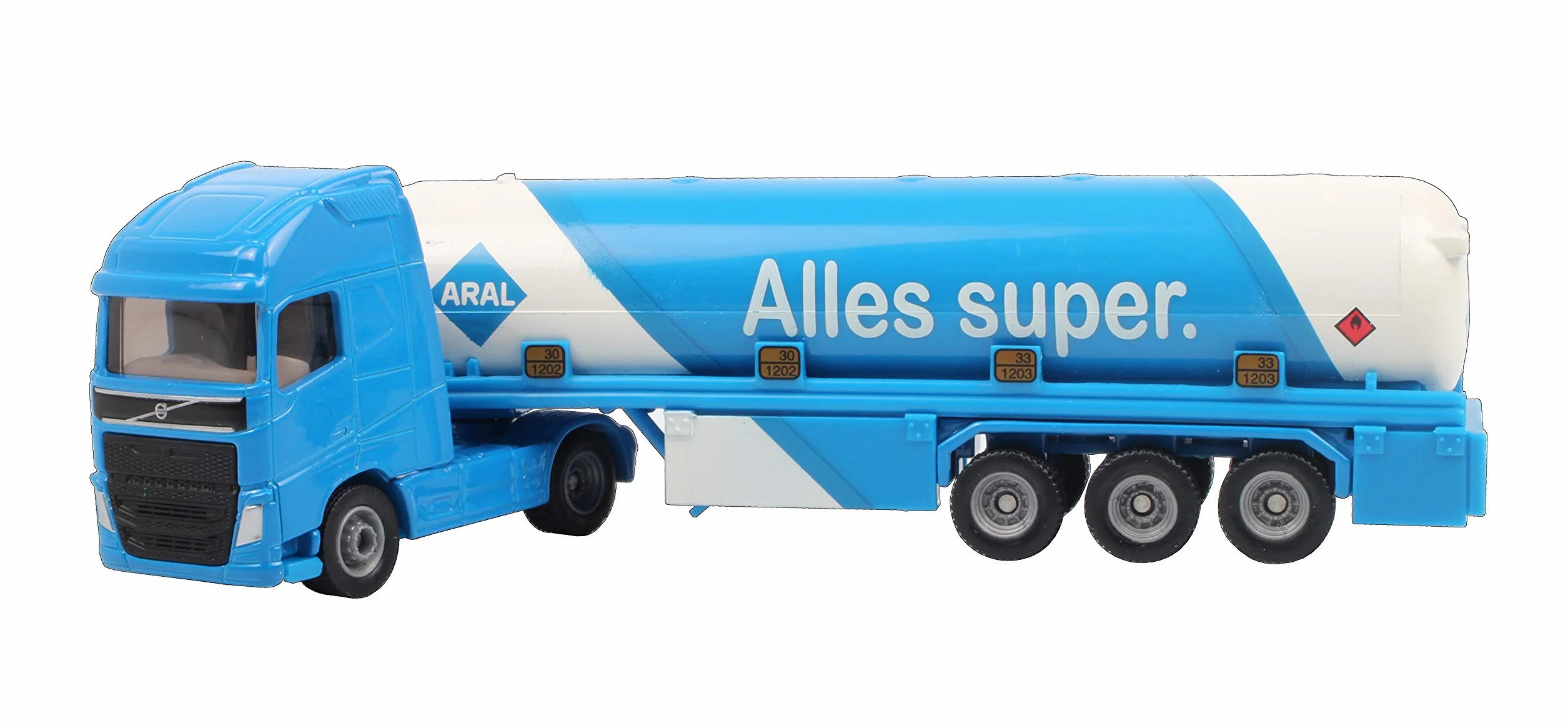 SIKU 1626 Camion-citerne Métal Plastique Bleu Blanc Logo ARAL Jouet Pneus Caoutchouc
