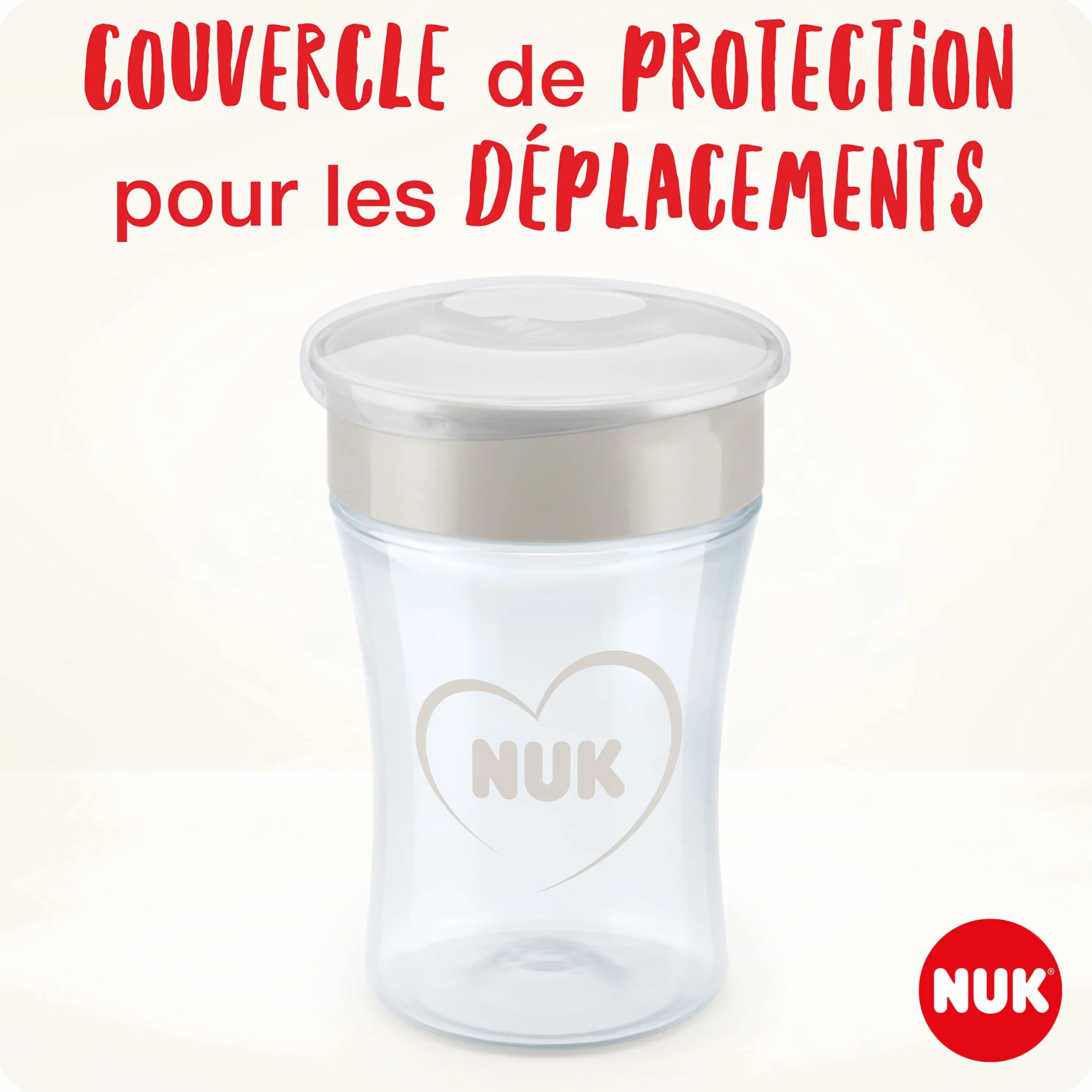 NUK Magic Cup Tasse d'Apprentissage 230 ml 2 Unités Lion Bleu Chat Turquoise