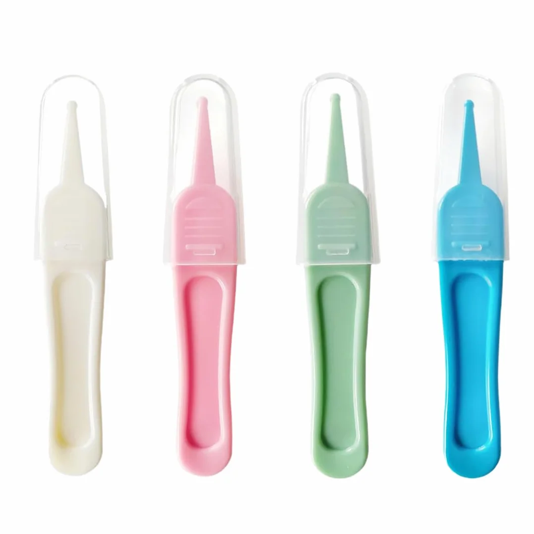 Pince à épiler pour Bébé Sécurité Douce et Sûre 4pcs