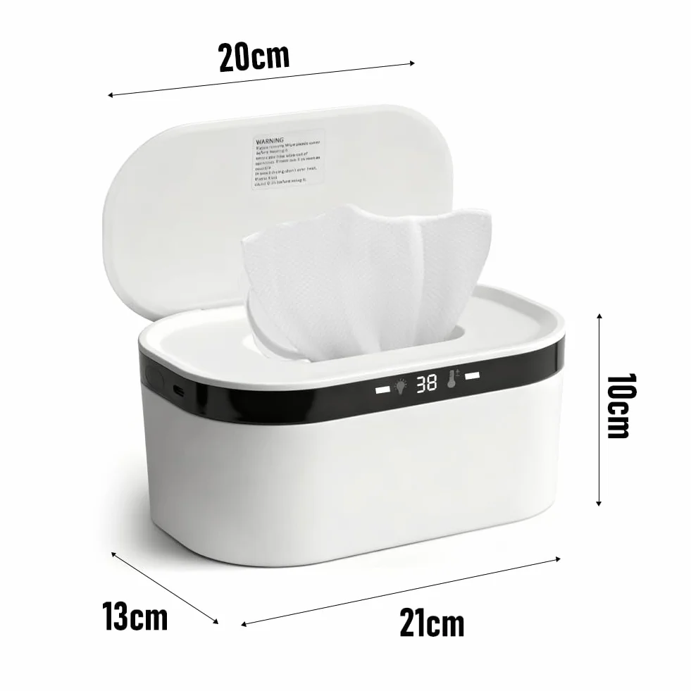 LOMUG Chauffe-lingettes USB 3 niveaux de température rapide LED