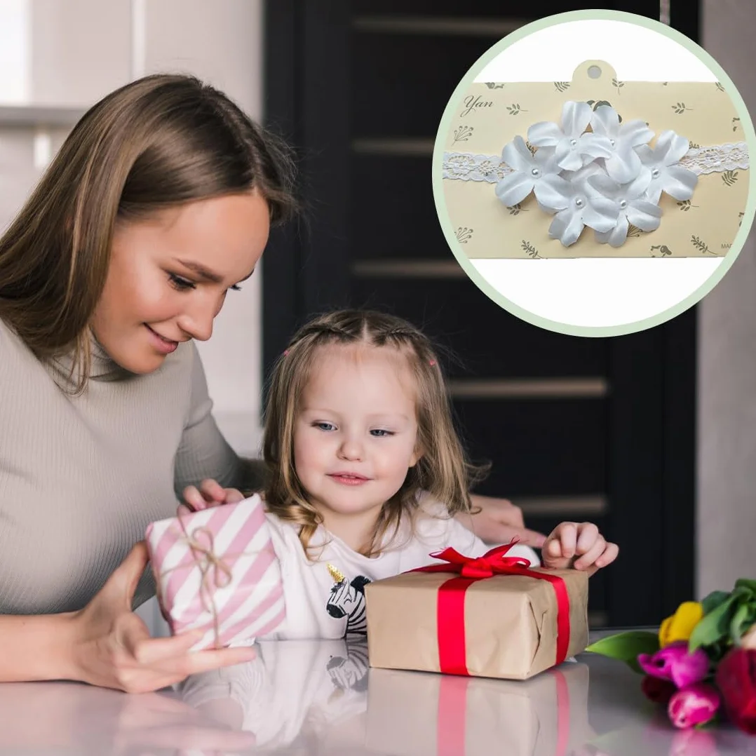 Bandeau de baptême pour bébé fille, bandeau élastique, accessoires bébé