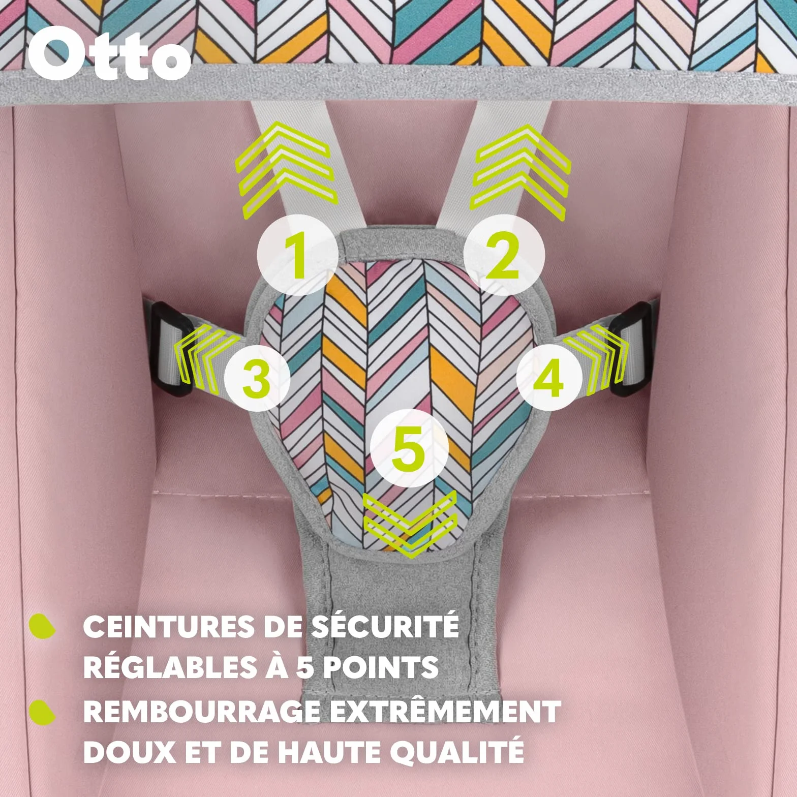LIONELO Otto Transat Bebe Balancelle jusqu'à 9 kg, Jouets Interactifs, Sons de la Nature, 5 Vitesses de Bercement