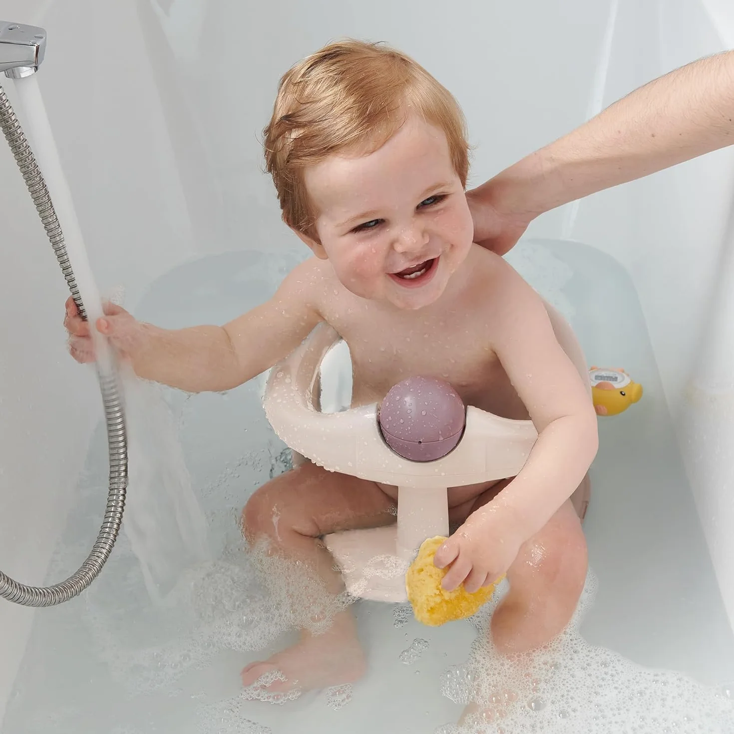 Bebeconfort Siège de Bain Pivotant Bébé Ergonomique 6-12 mois 10 kg Beige