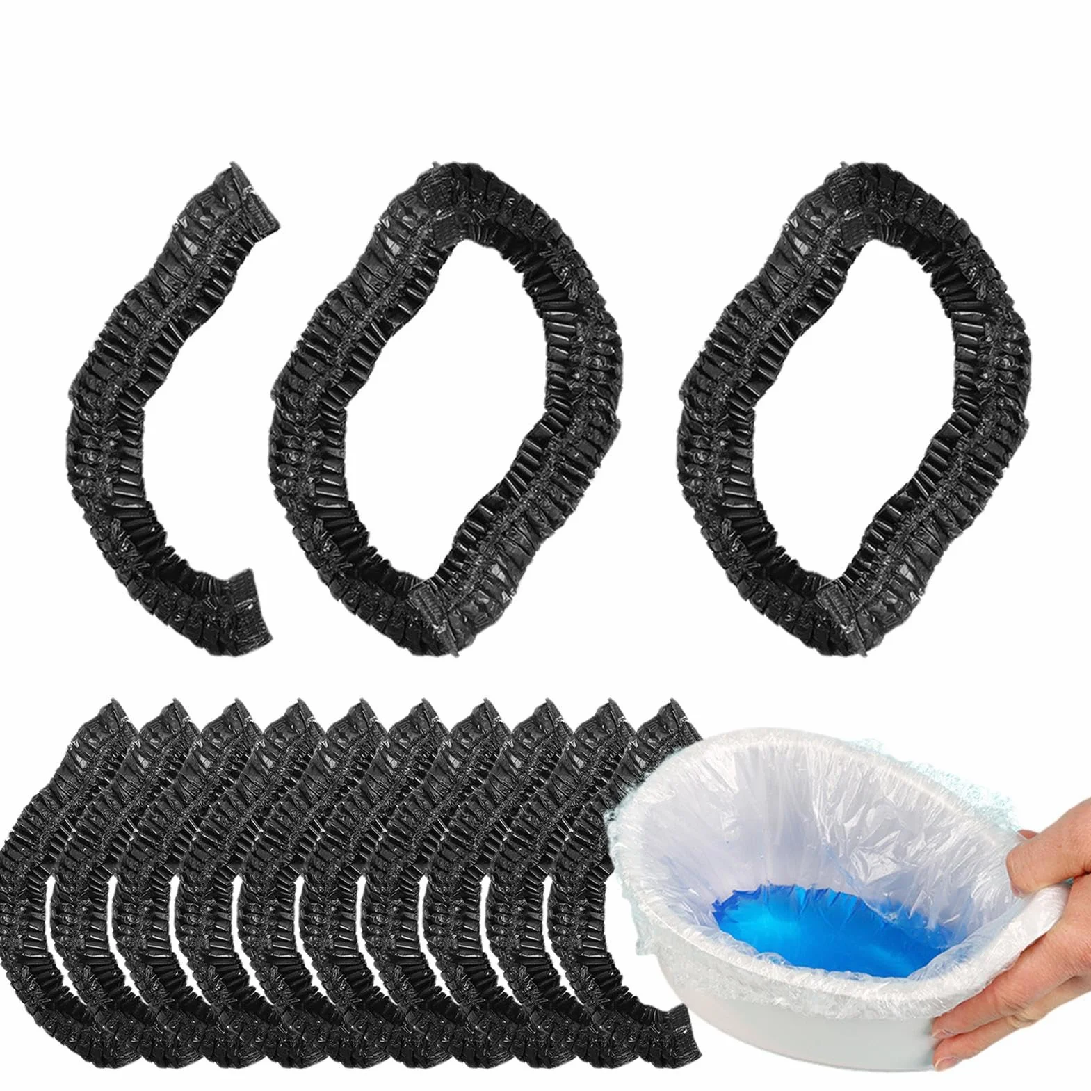 Sacs de toilette imperméables pour bébé - Lot de 100 - Extra larges et épais - Résistant aux odeurs - Rangement hygiénique