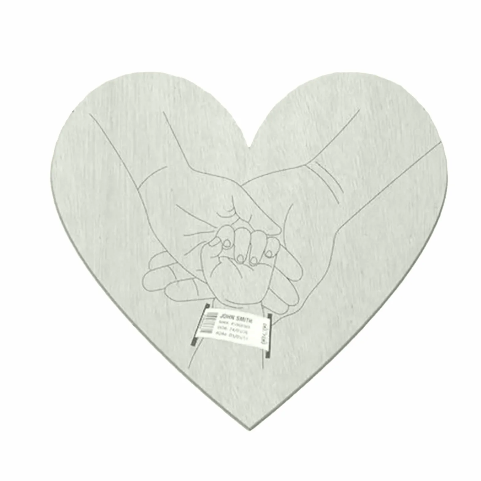 Bracelet de naissance en bois pour bébé avec informations gravées