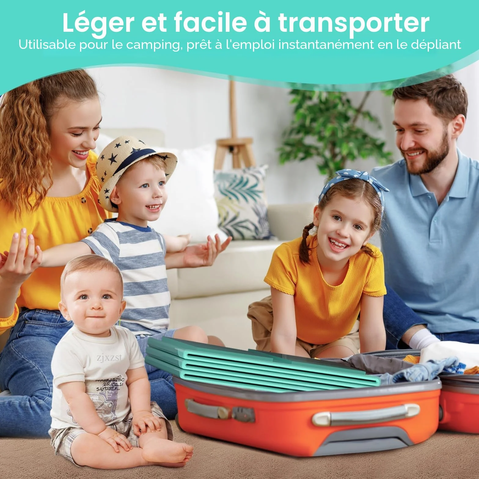 Baignoire pliable portable pour bébé 75 x 45 x 25 cm 0-6 ans vert menthe