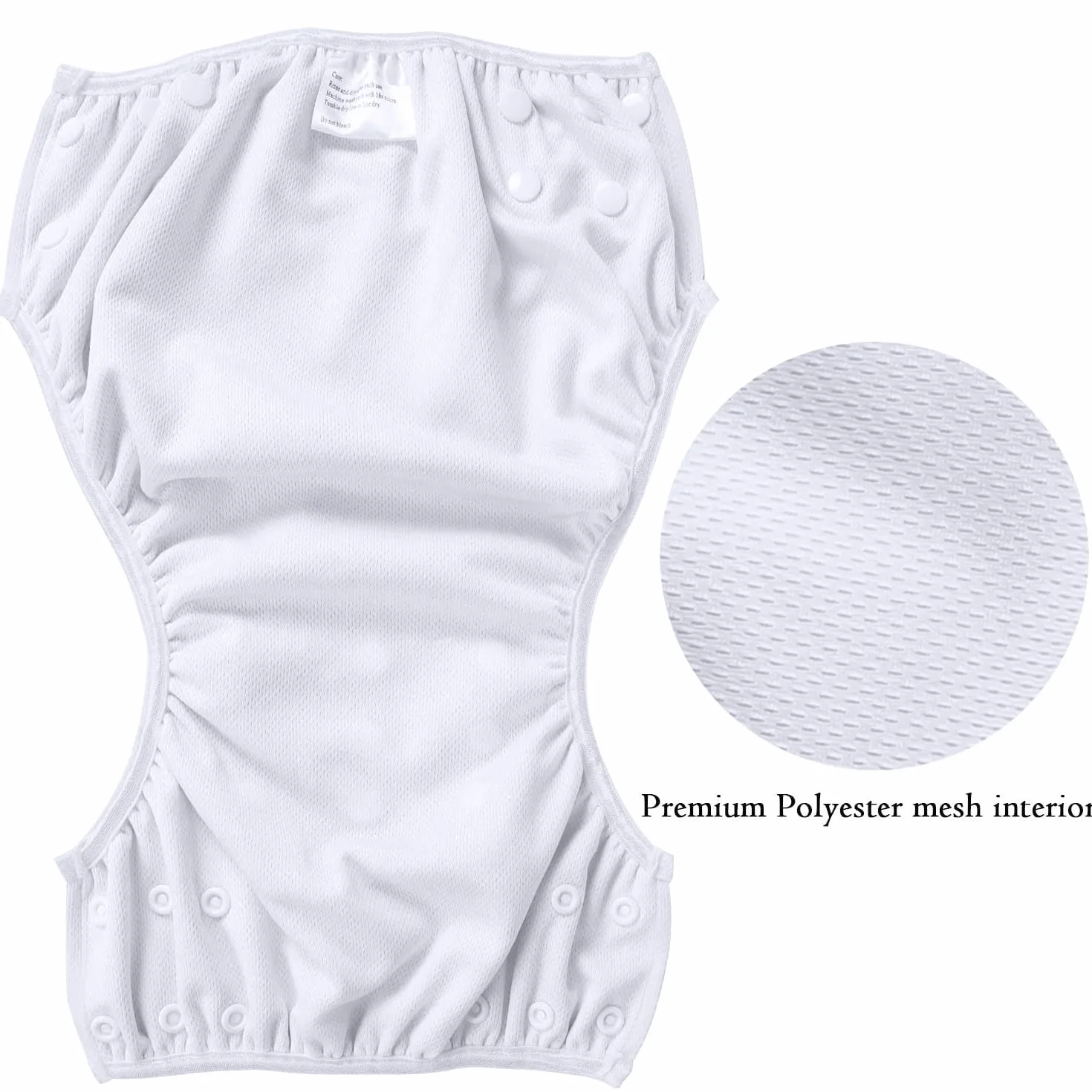 Teamoy Couches de natation réutilisables lot de 2, réglables lavables bébé garçons filles Monde sous-marin Monde animal
