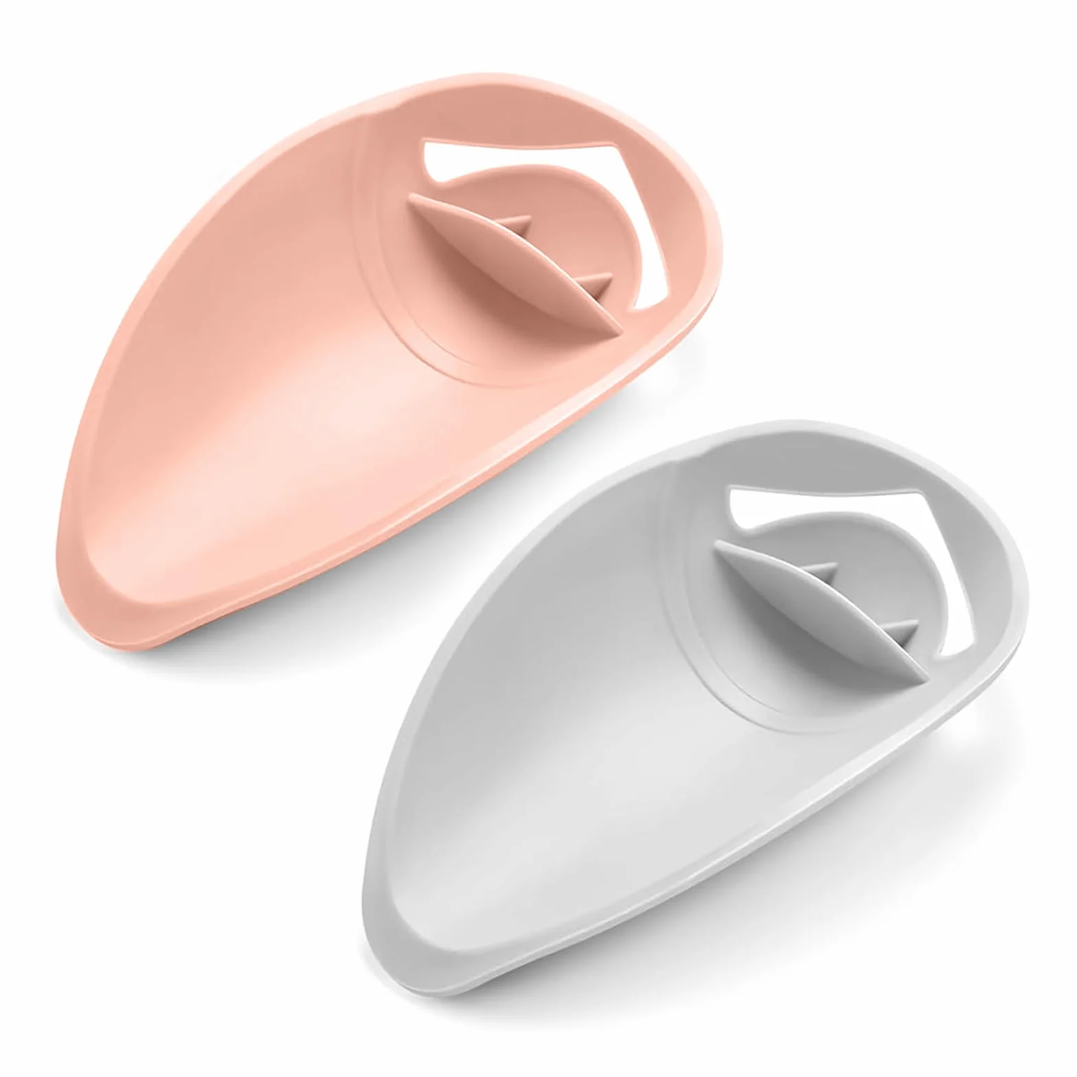 Prolongateur Robinet Silicone pour Enfants Cuisine Salle de Bain Lavage Main Rose Gris 2 Pièces