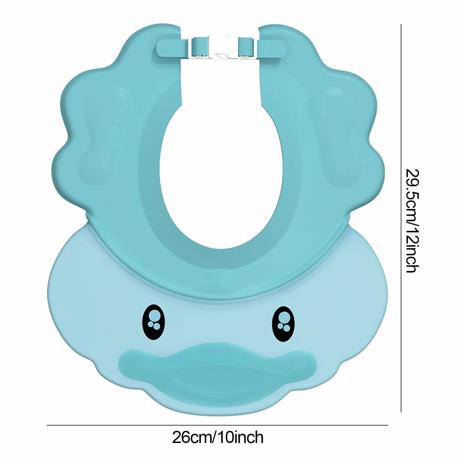 VIKSAUN Bonnet de douche pour enfants bébé, visière réglable protège yeux et oreilles