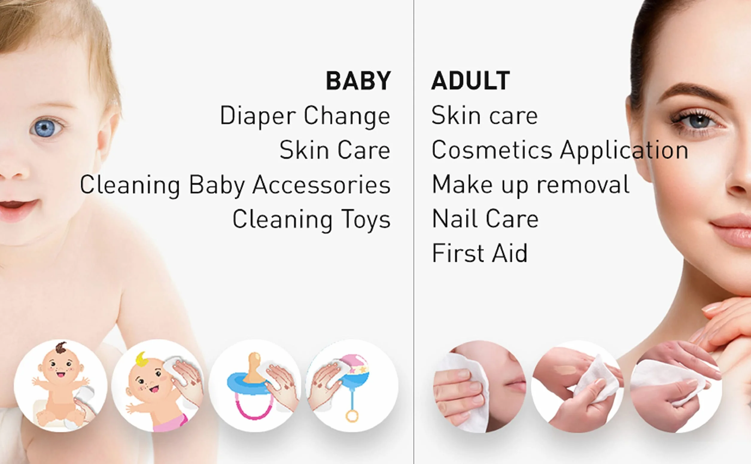DESTALYA Lingettes Jetables Coton Bébé Peaux Sensibles Cotons Bio 360