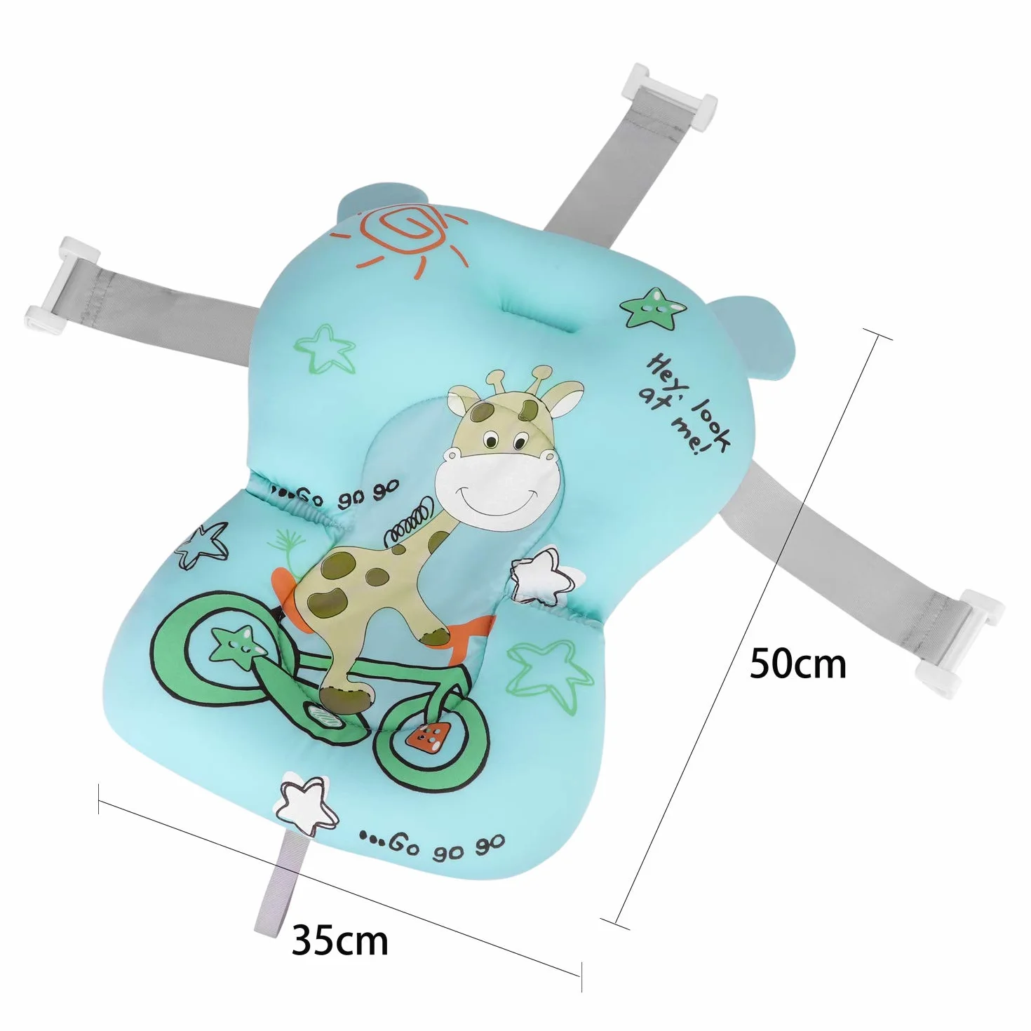 Tapis de Bain Antidérapant Bébé Nouveau-né 0-12 Mois Pliable Coussin de Baignoire