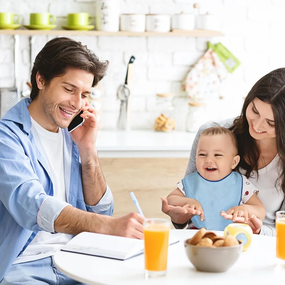 Bavoirs Imperméables pour Bébé en Forme de U, Ajustable, Tissu Lavable, Éponge