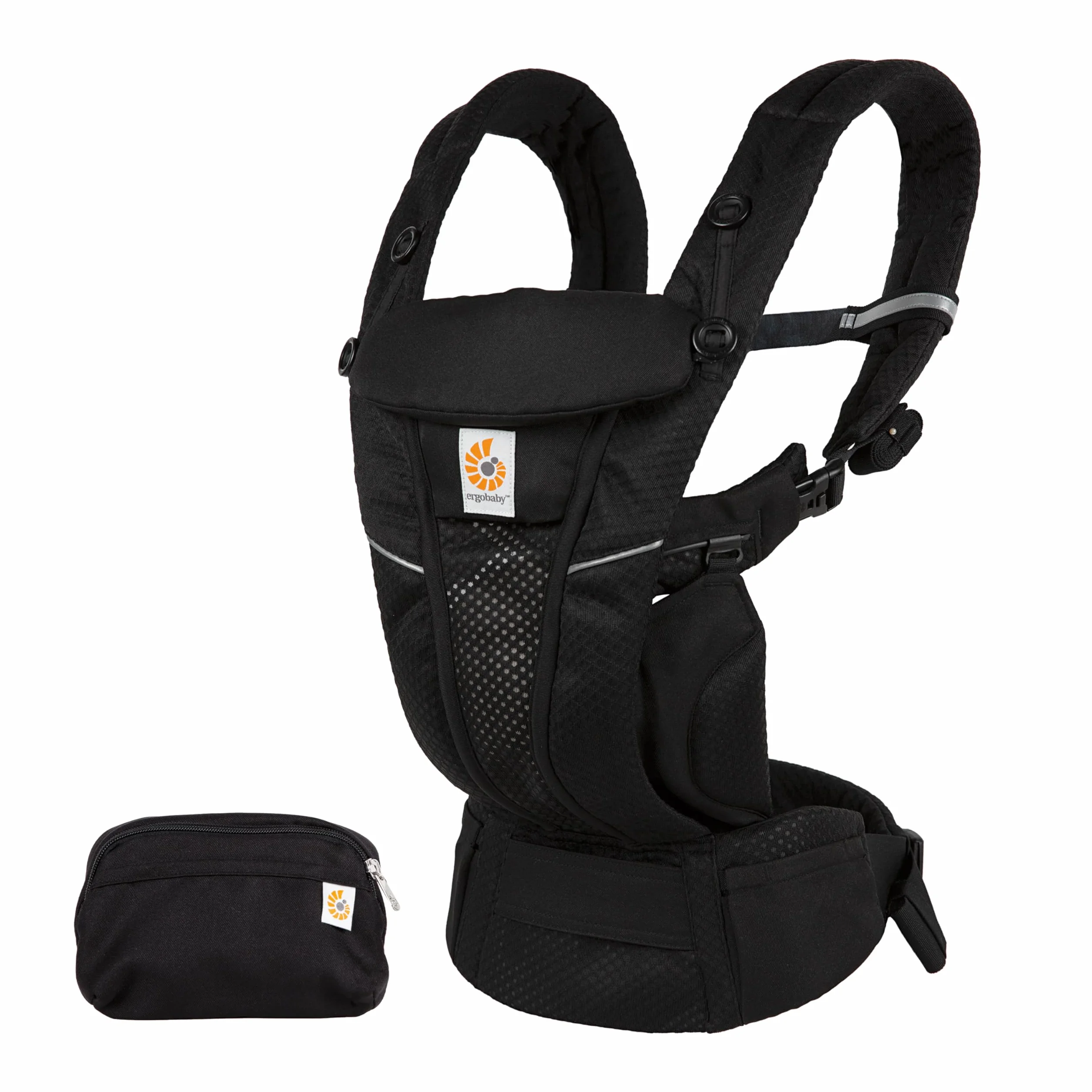 Ergobaby Omni Breeze Porte-Bébé 4 Positions Mesh SoftFlex™ Onyx Black 0-20,4 kg