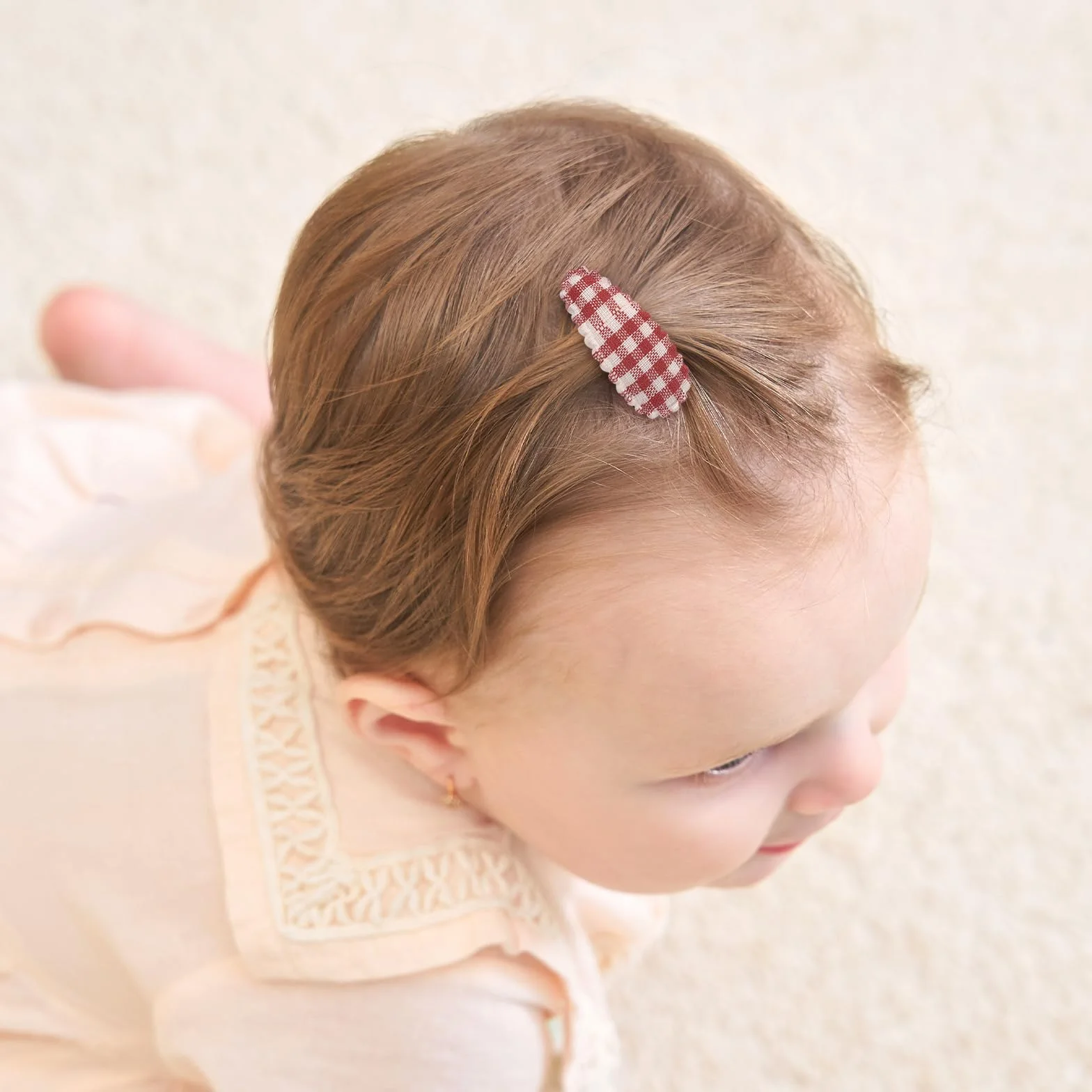 Barrettes à cheveux bébé fille imprimé floral 1,5 pouces antidérapantes accessoires cheveux fins