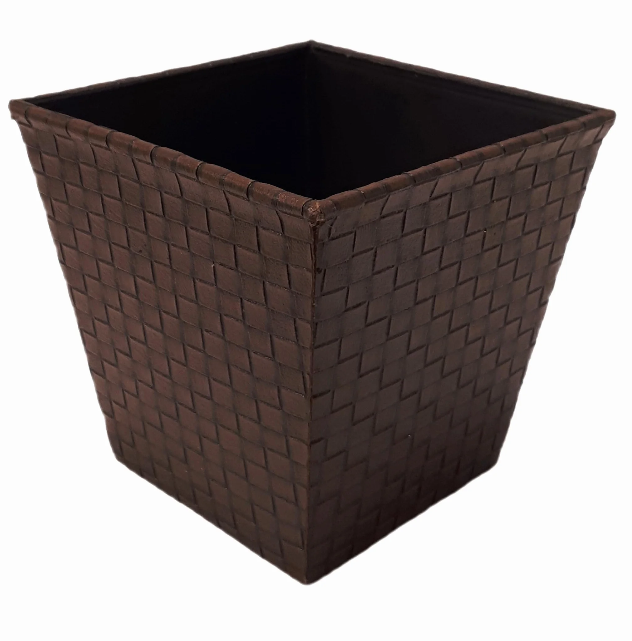 Comarco Cache-Pot carré évasé Similicuir 13 x 13 x 13 cm