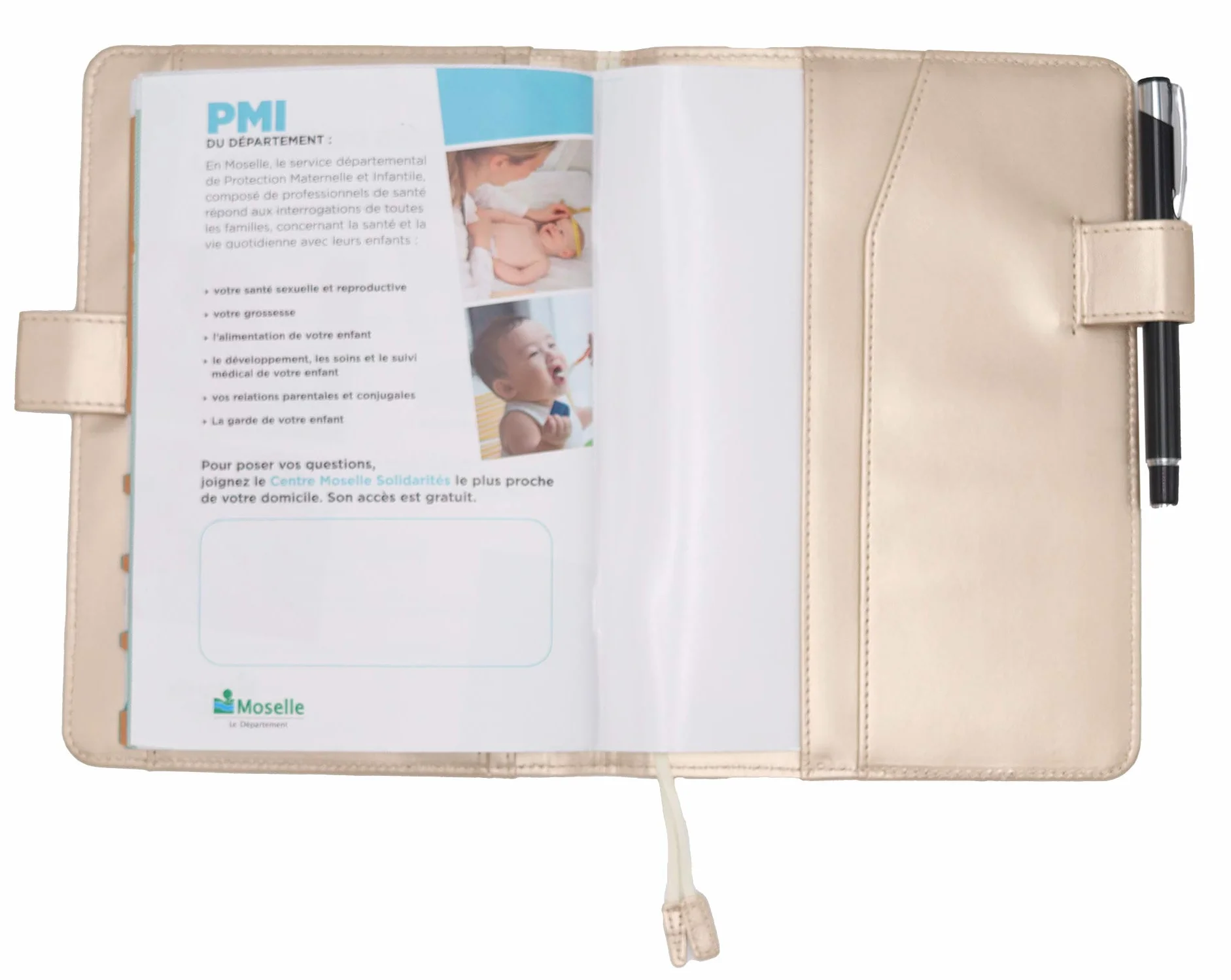 Protège Carnet De Santé Français Format A5 15x21 cm Rabats Ordonnances Documents Beige