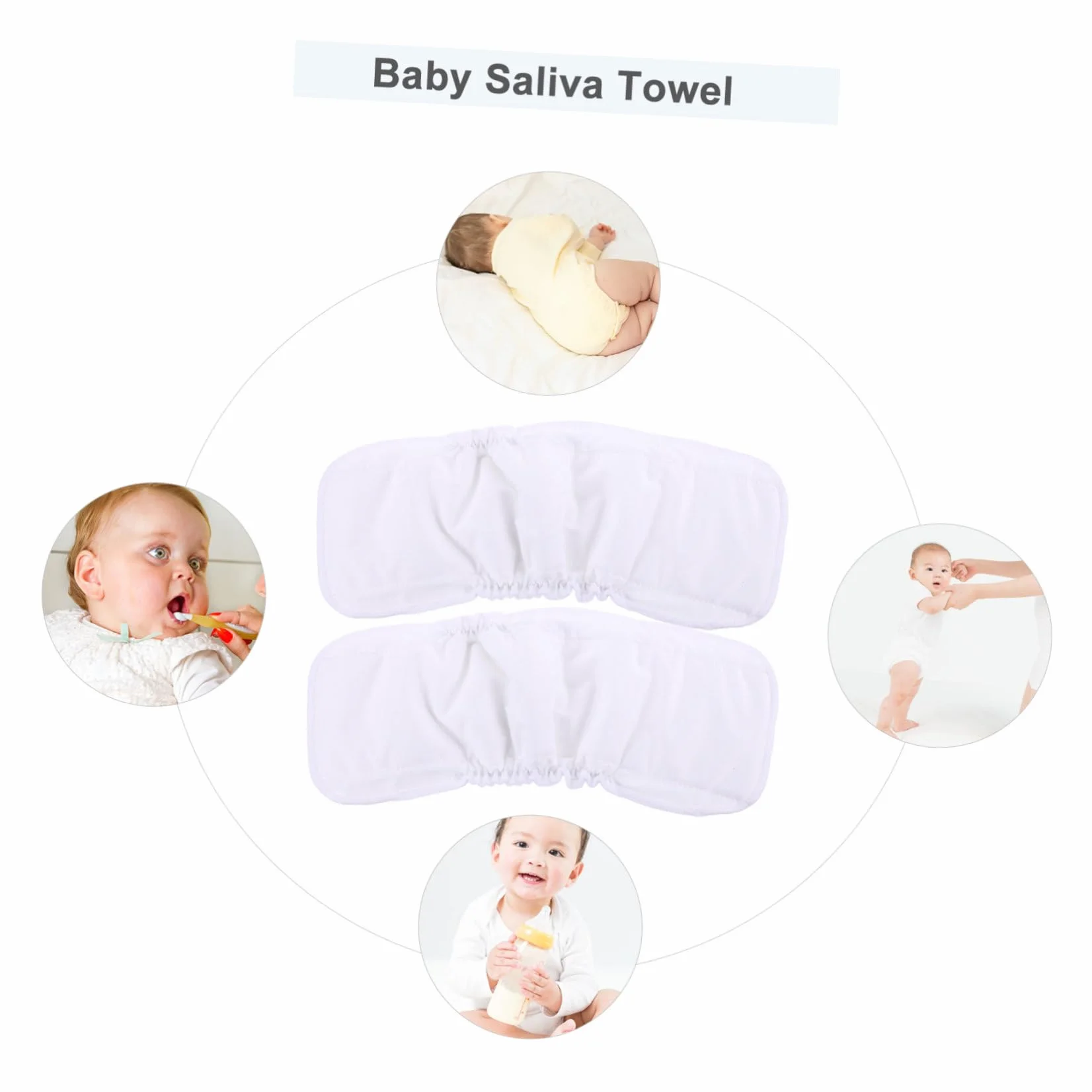 Inserts de Couches pour Bébé en Fibre de Bambou Lavables 5 Couches