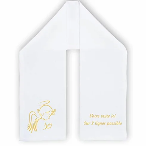 Étole Écharpe de Baptême Personnalisable Flocage