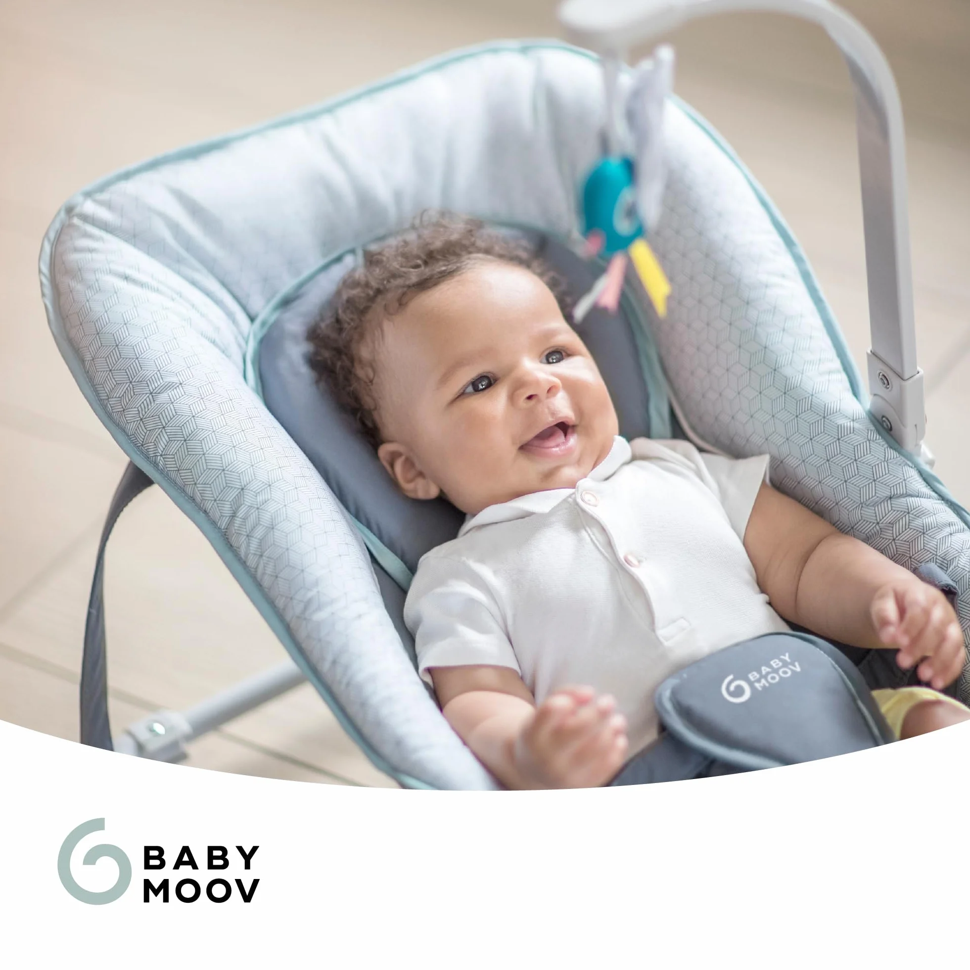 Babymoov Transat Graphik Bleu Balancelle Fixe Bébé