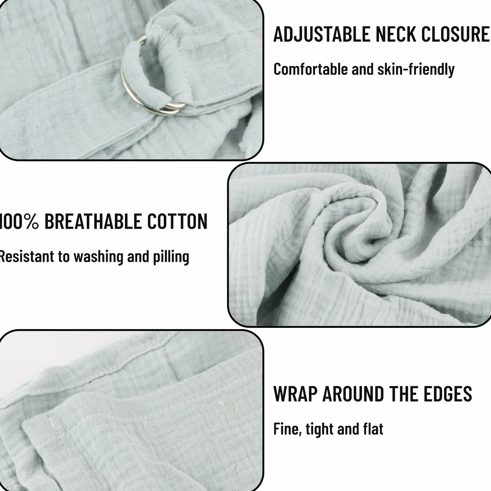Cape Allaitement en Mousseline pour Bébé, Coque d'Intimité Totale