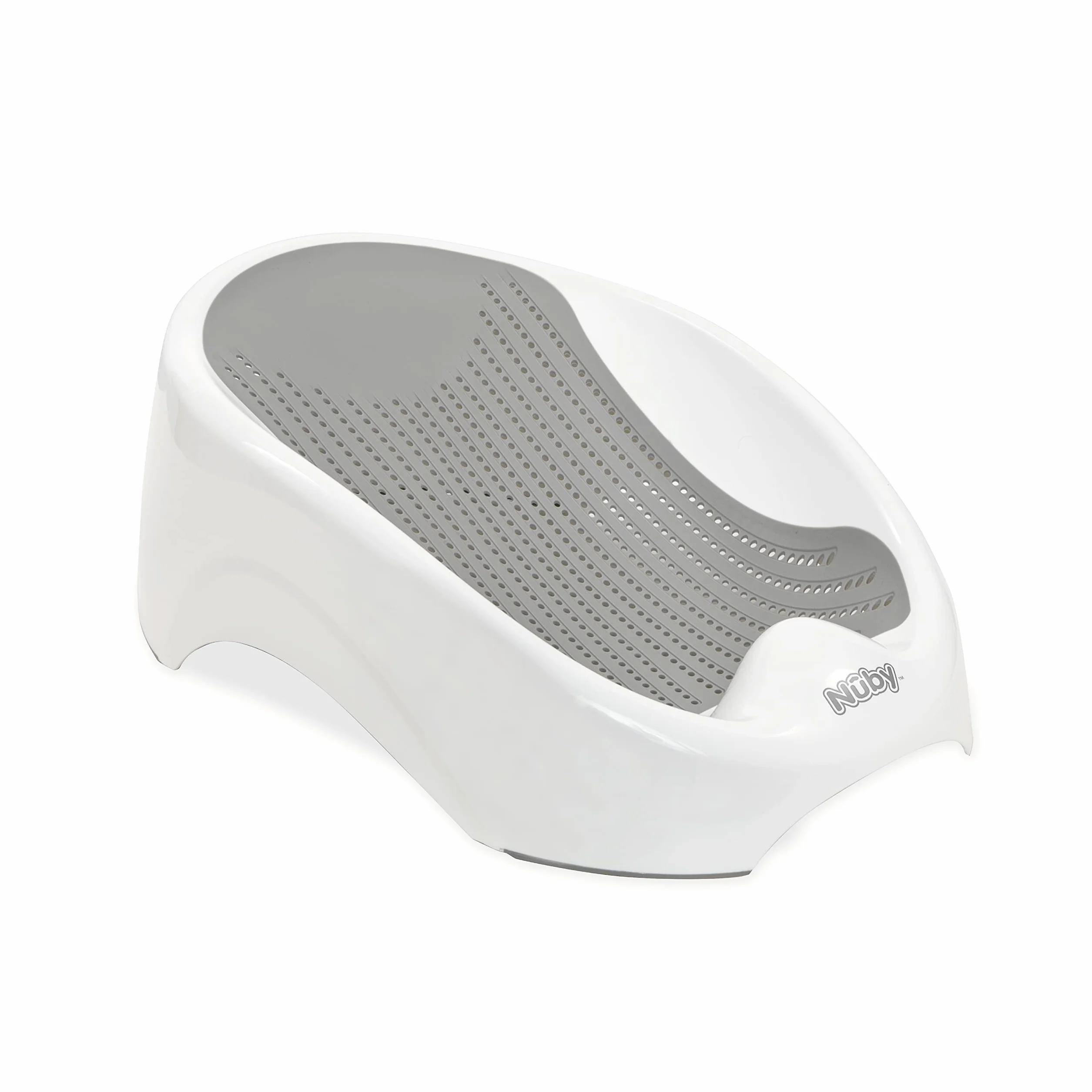 Nuby Transat de Bain Nouveau-né Ergonomique Antidérapant Blanc