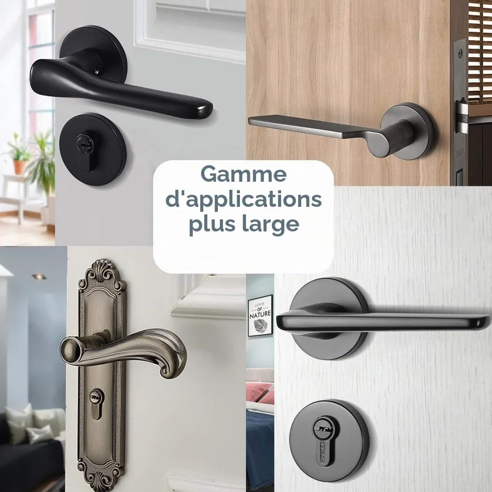 EUDEMON Verrou de porte à l'épreuve des enfants, serrure de sécurité bébé, adhésif sans outils, Blanc 2 Pièces