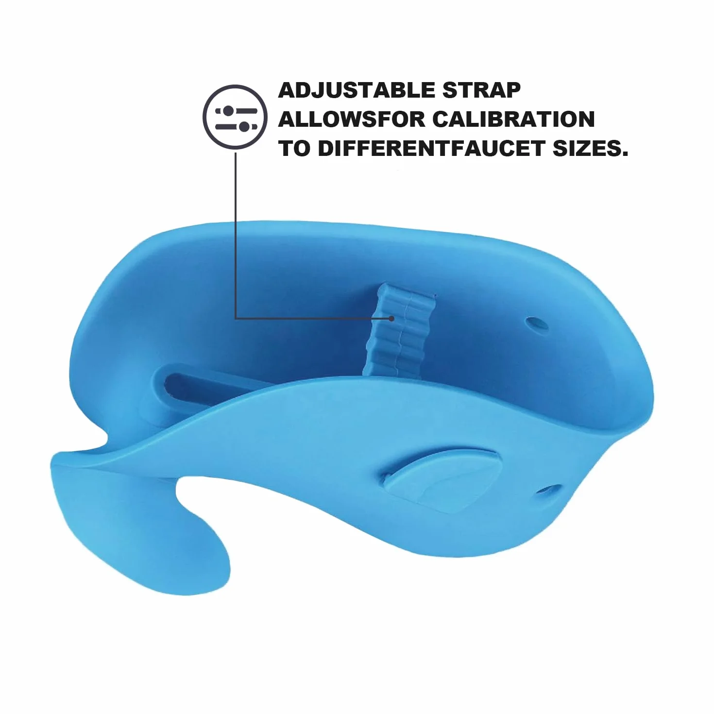Couvercle de Robinet pour Bébé en Silicone Souple, Baleine Bleue, Ajustement Universel
