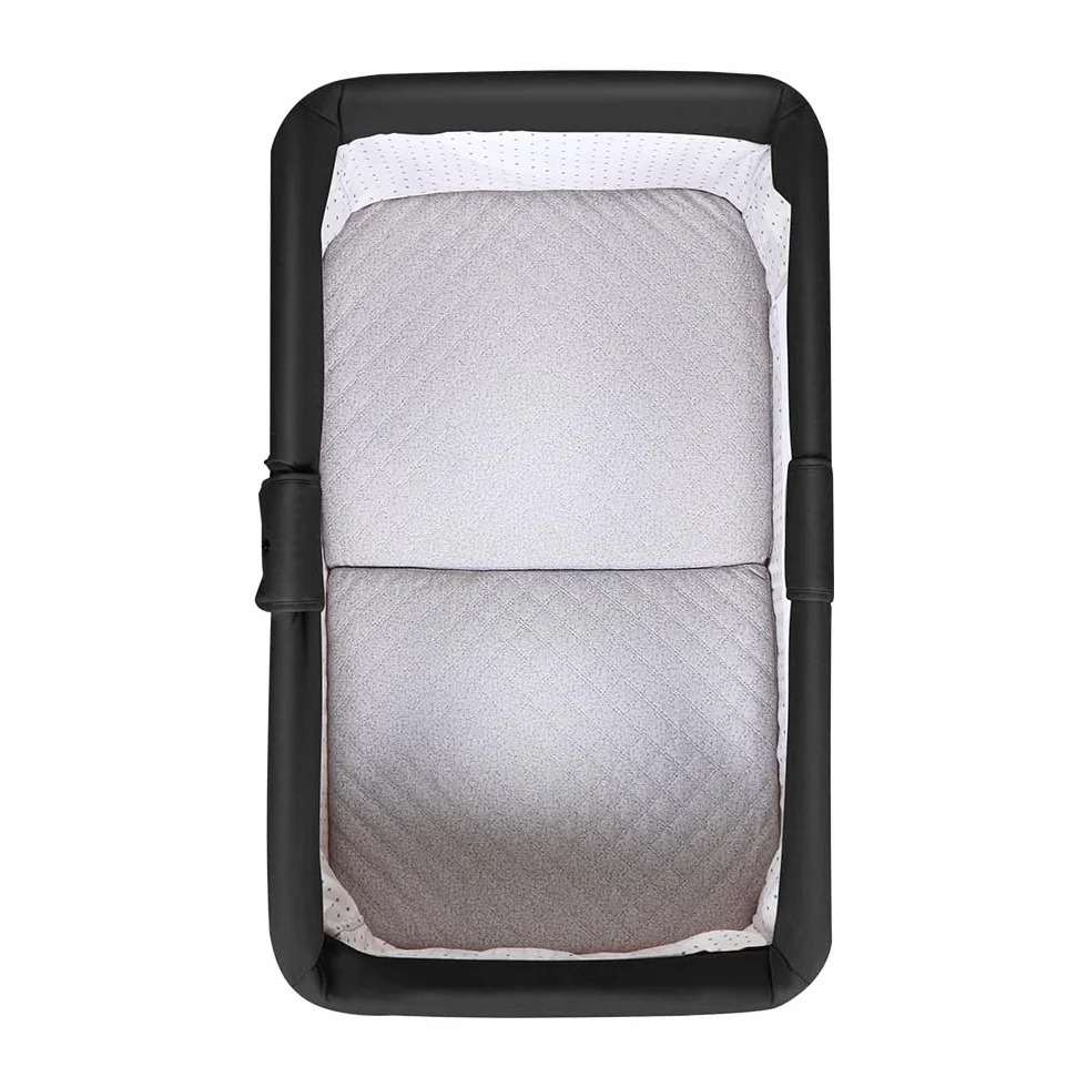 Lit de Voyage Bébé Pliable avec Moustiquaire 90 x 50 x 35 cm Noir