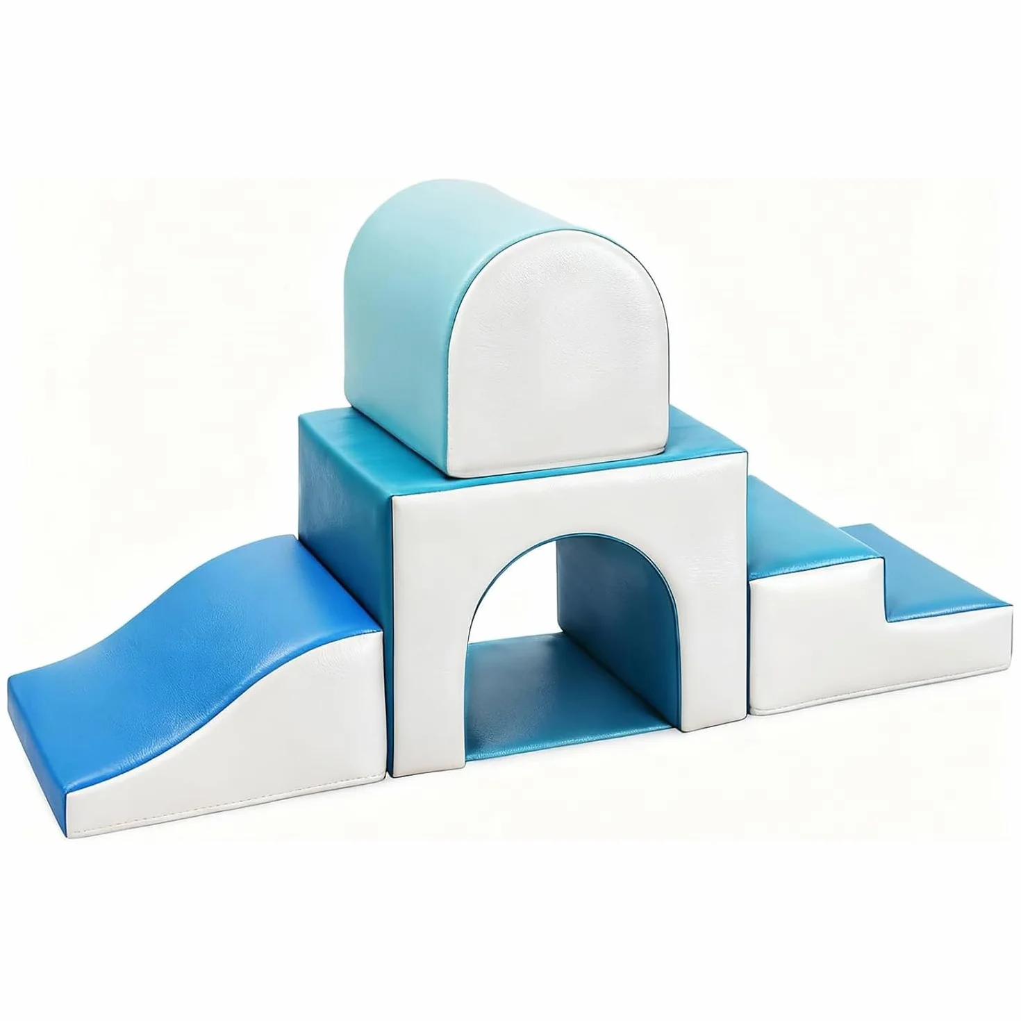 GeerWest Parcours Motricité Bébé 4 Pièces Blocs Mousse Éducatifs Jouets Escalade Structure Antidérapante