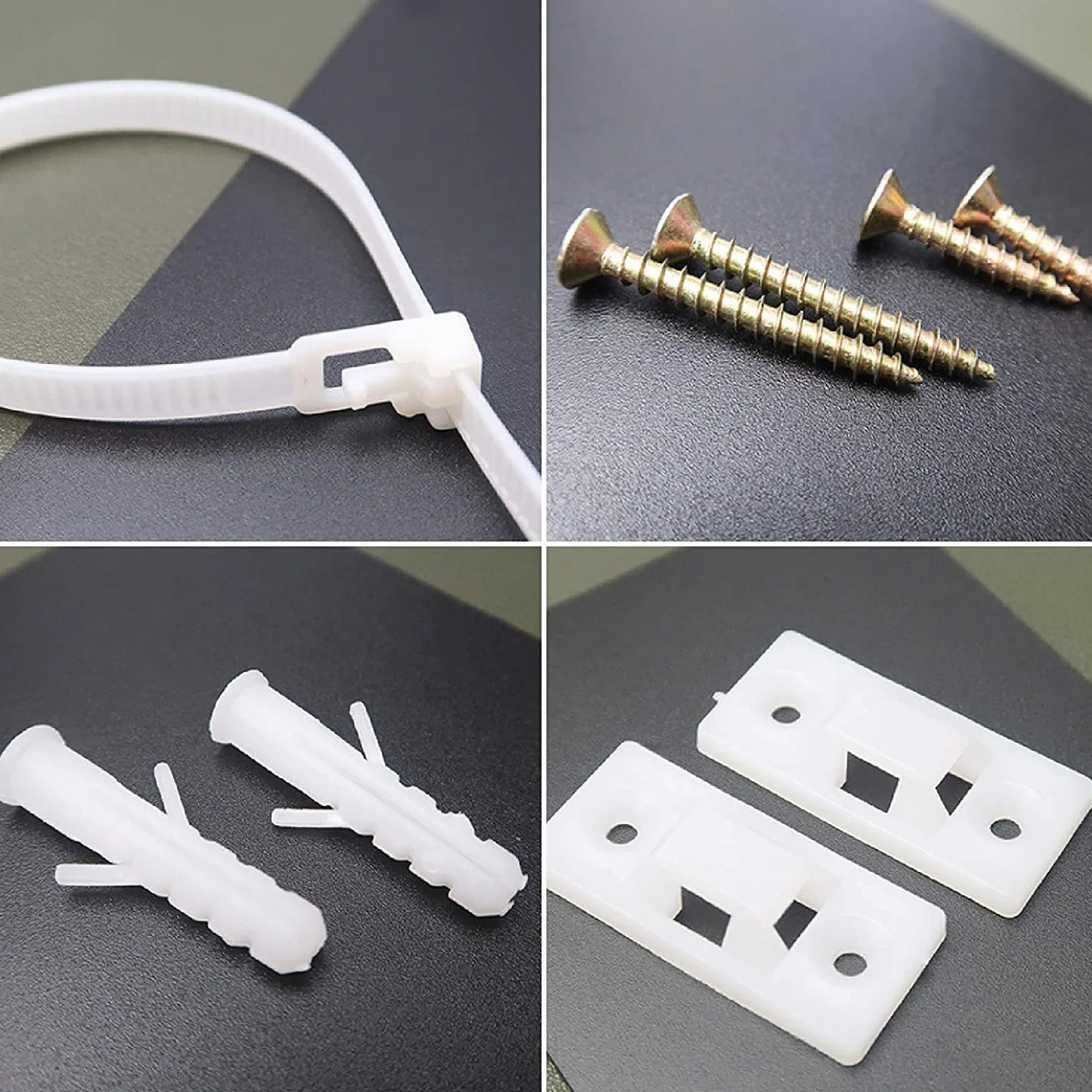 Kit de Sangles d'Ancrage Anti-Basculement pour Meubles, Nylon Résistant, Lot de 12