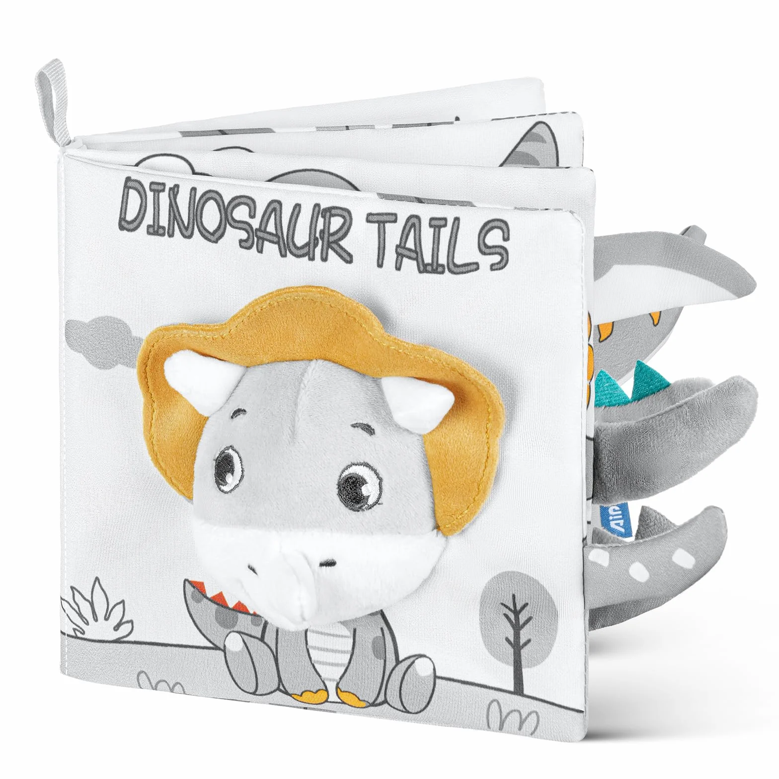 HOTUT Livre d'Éveil en Tissu 3D pour Bébé 0-24 Mois - Dinosaure