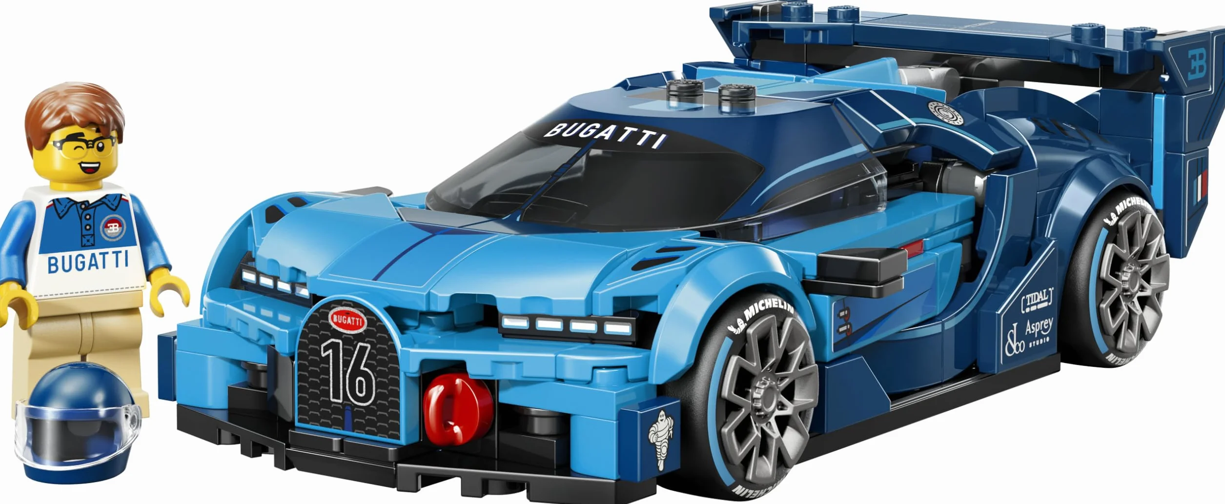 LEGO Speed Champions Bugatti Vision GT 77253 Voiture Maquette Minifigurine Pilote Cadeau 9 Ans