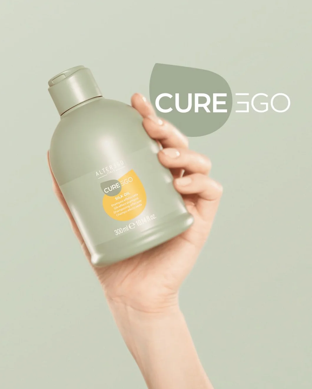 Alterego CureEgo Silk Oil Shampoo 950ml szampon jedwabny