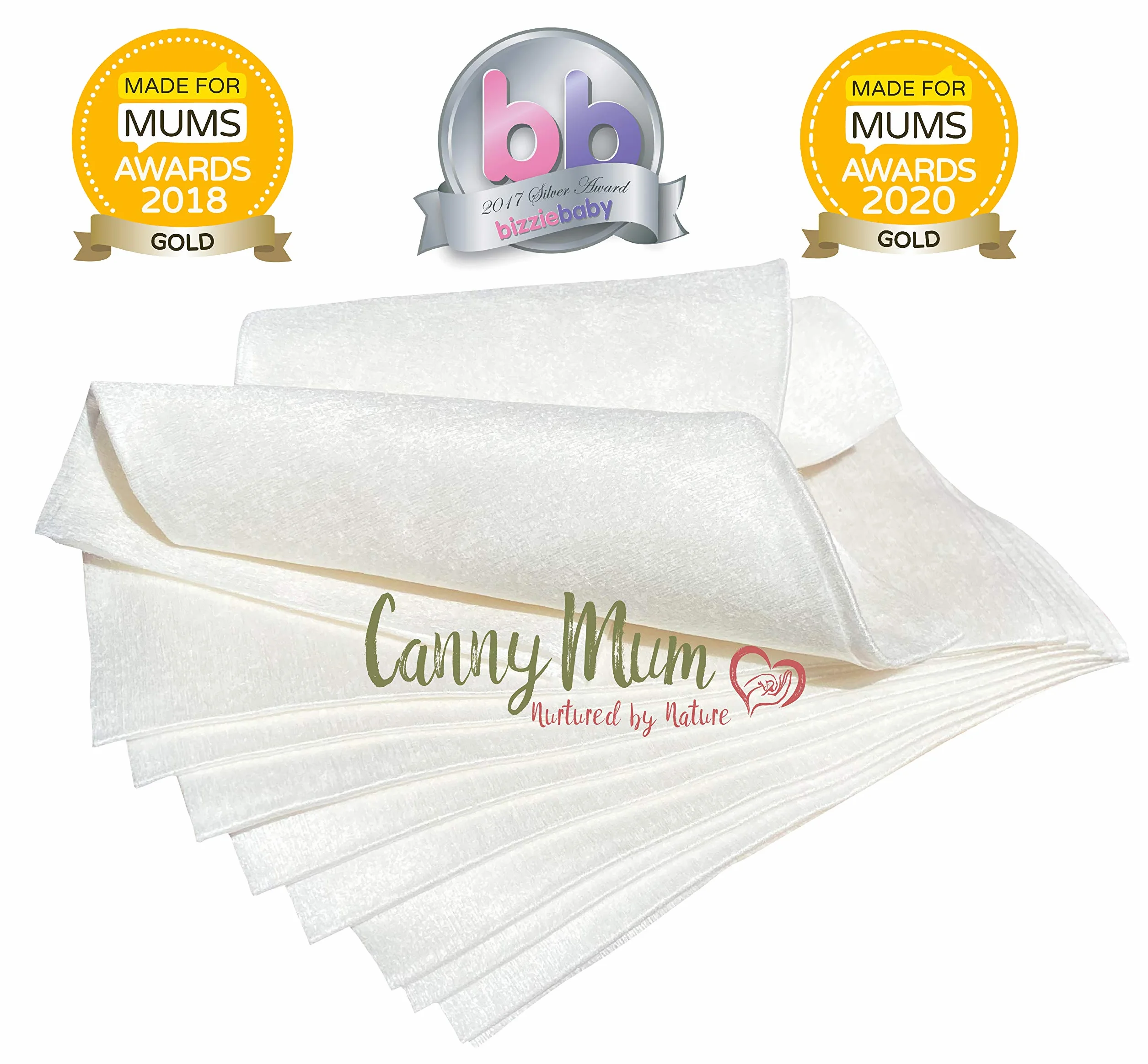 Chiffons et doublures en bambou pour bébé - Lot de 200