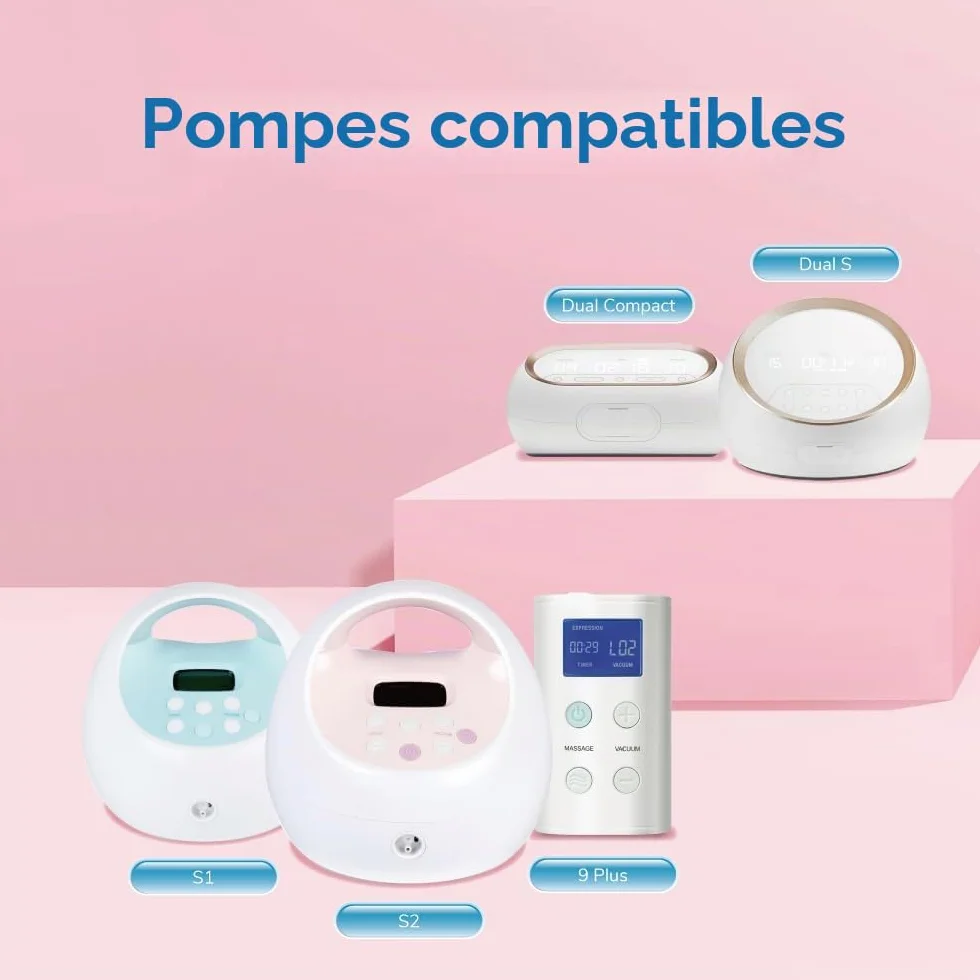Maymom connecteurs à col large 2 pièces compatibles Spectra S1 S2 Medela PersonalFit Pumpin Pal Lansinoh MyFit Crater