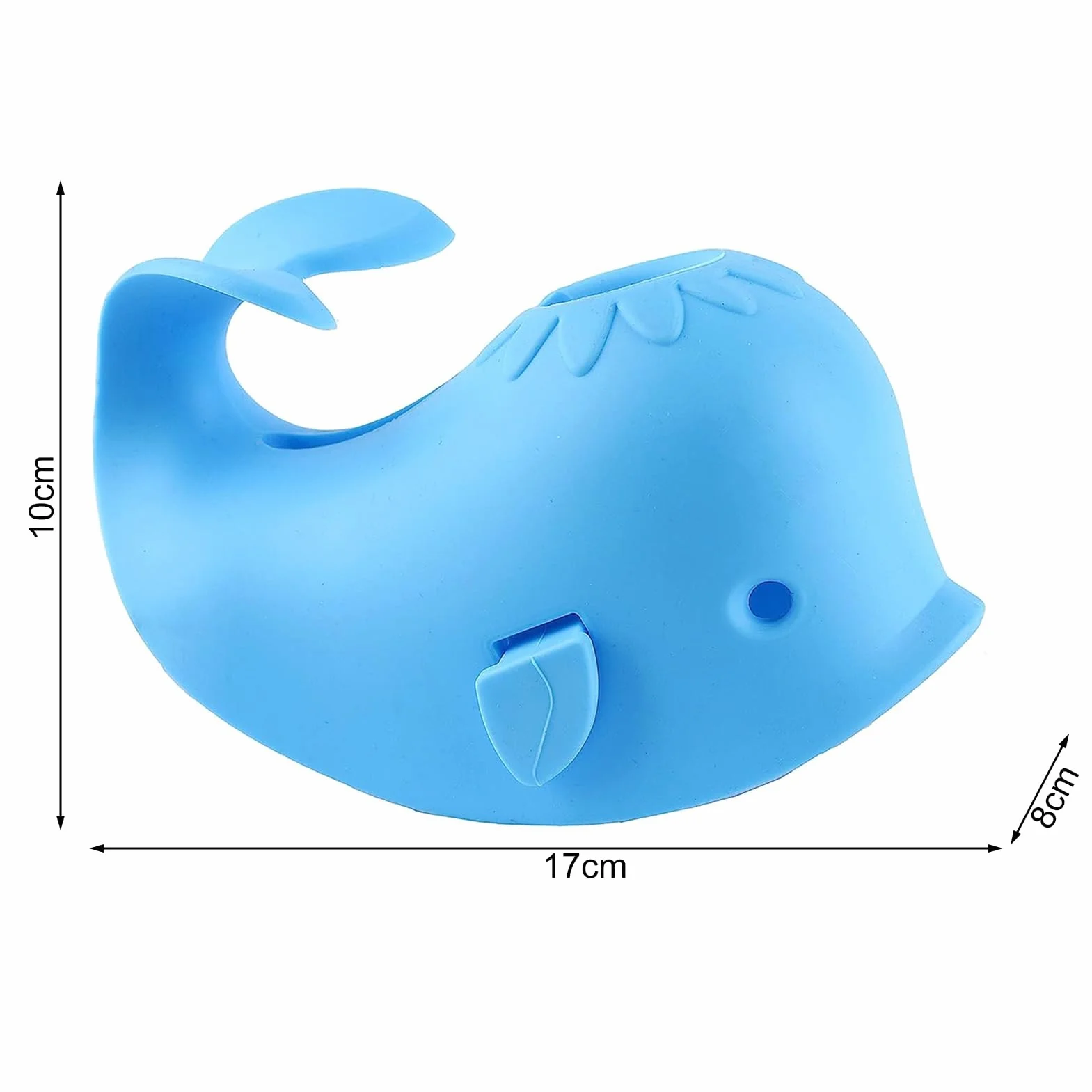 Couvercle de Robinet de Baignoire en Silicone Baleine Bleu pour Bébé
