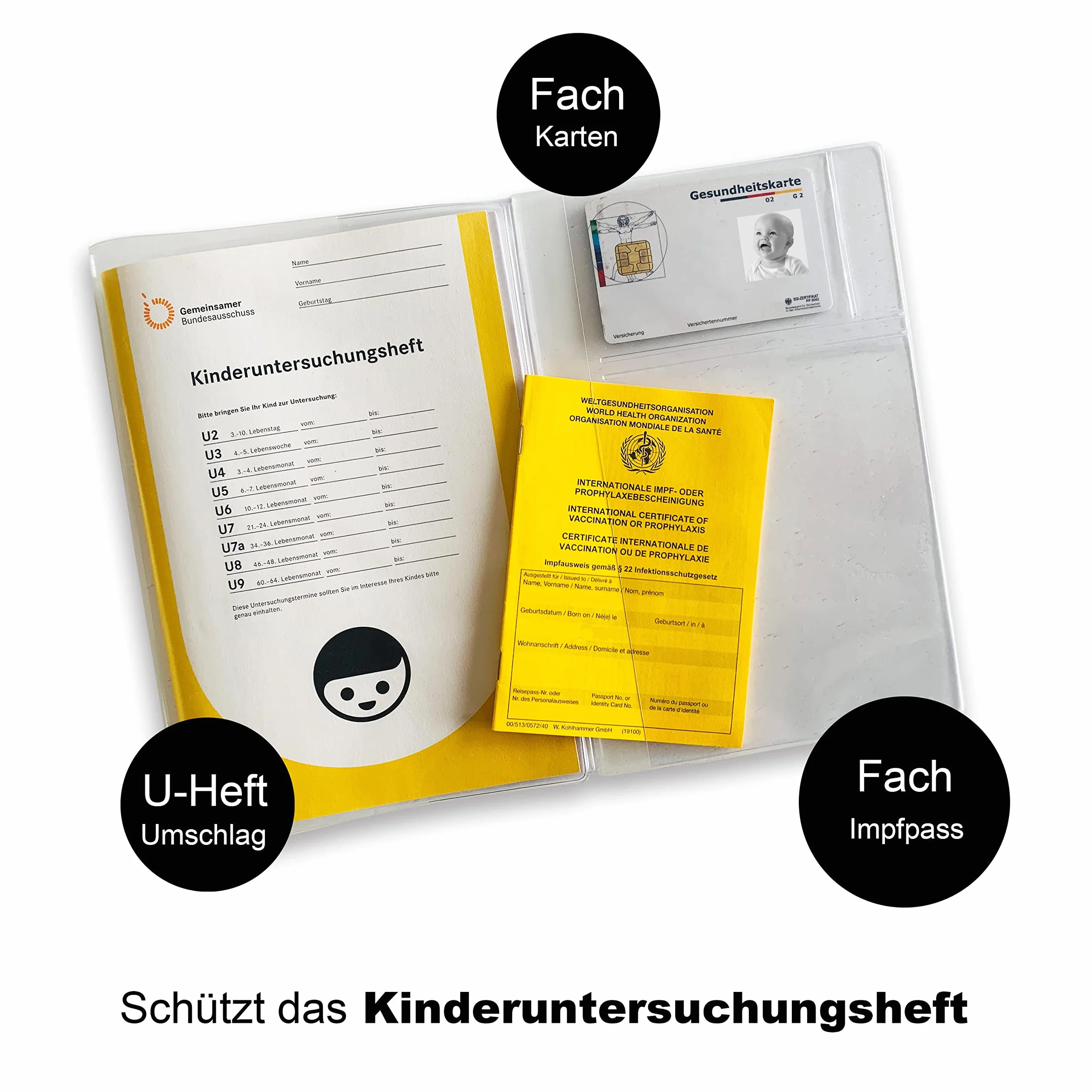 Lot de 3 housses de protection en organza pour carnet d'examen