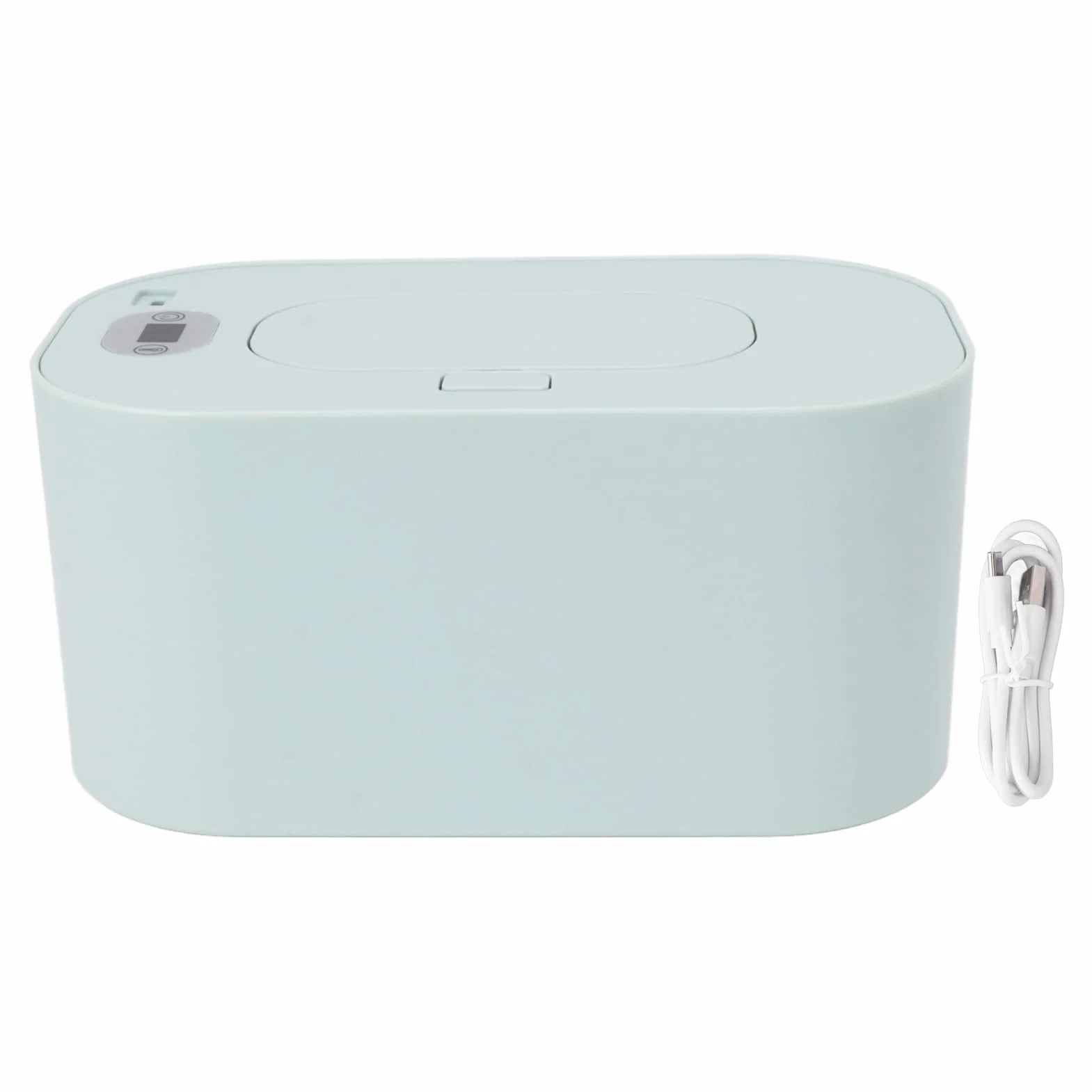 Chauffe-lingettes humides pour bébé avec thermostat, distributeur et réglage (Green)
