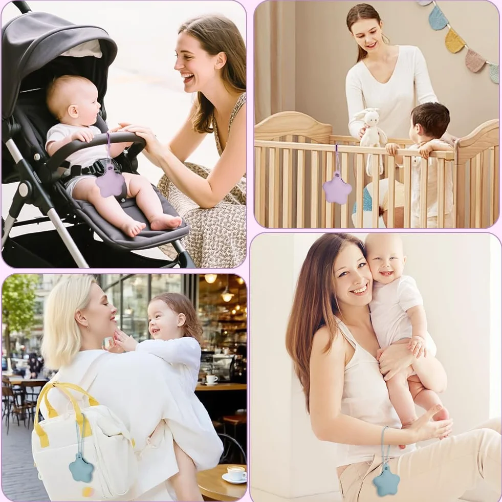 Boîte à sucette en silicone 2 Pcs, imperméable portable pour bébé