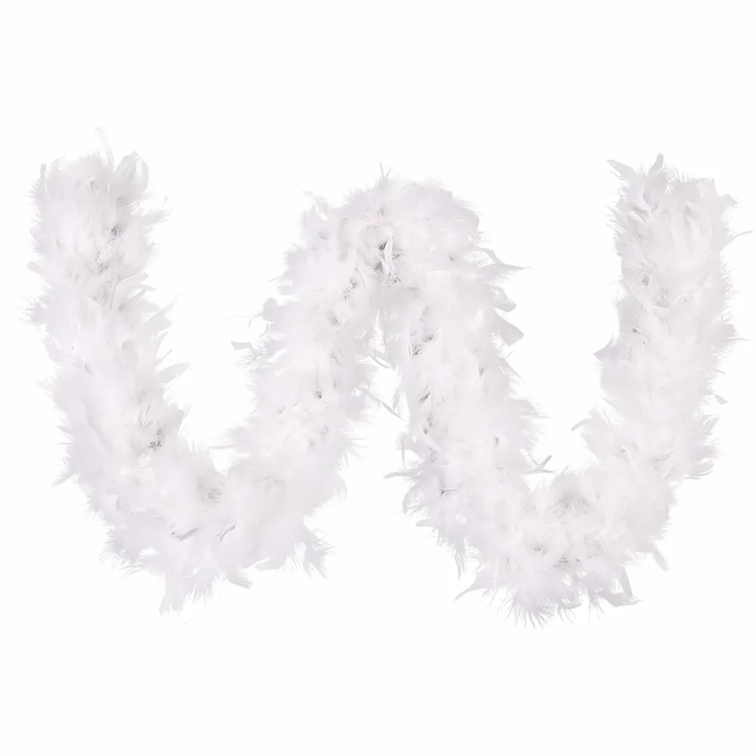 Boas de déguisement pour enfants, Écharpe en plumes blanches 2 m, décoration mariage