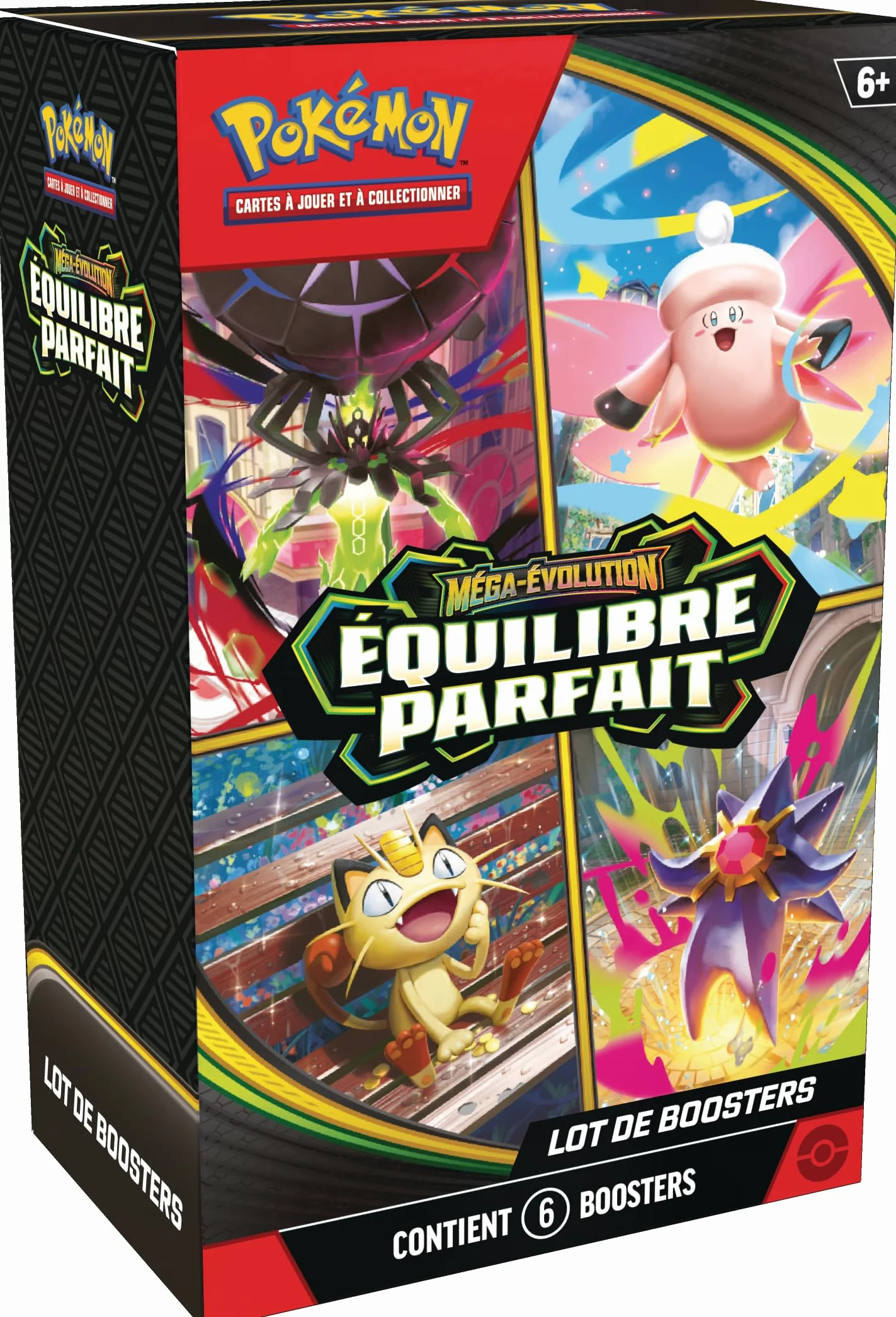 Pokémon JCC Lot de boosters Méga-Évolution – Équilibre Parfait 6 boosters