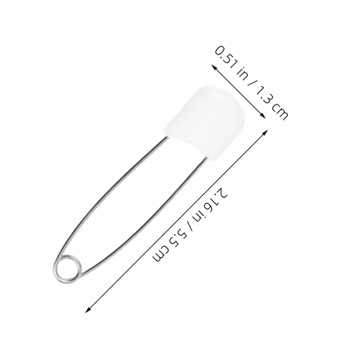 NOLITOY 30 Pcs Épingles à Nourrice Grosse Taille pour Couches Lavables, Bébé en Alliage de Zinc et PP