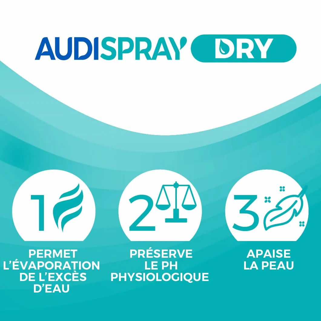 AUDISPRAY DRY Spray auriculaire 30 mL Humidité Oreille bouchée