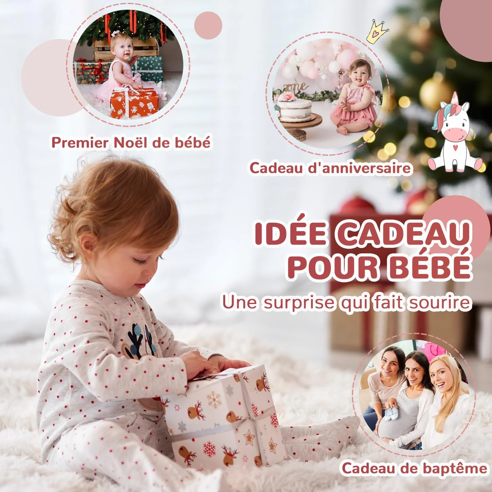 Jouet Montessori Bébé 6-12 Mois 5-en-1 Xylophone en Bois Cubes à Empiler Trieur de Formes Jouet Sensoriel Éducatif