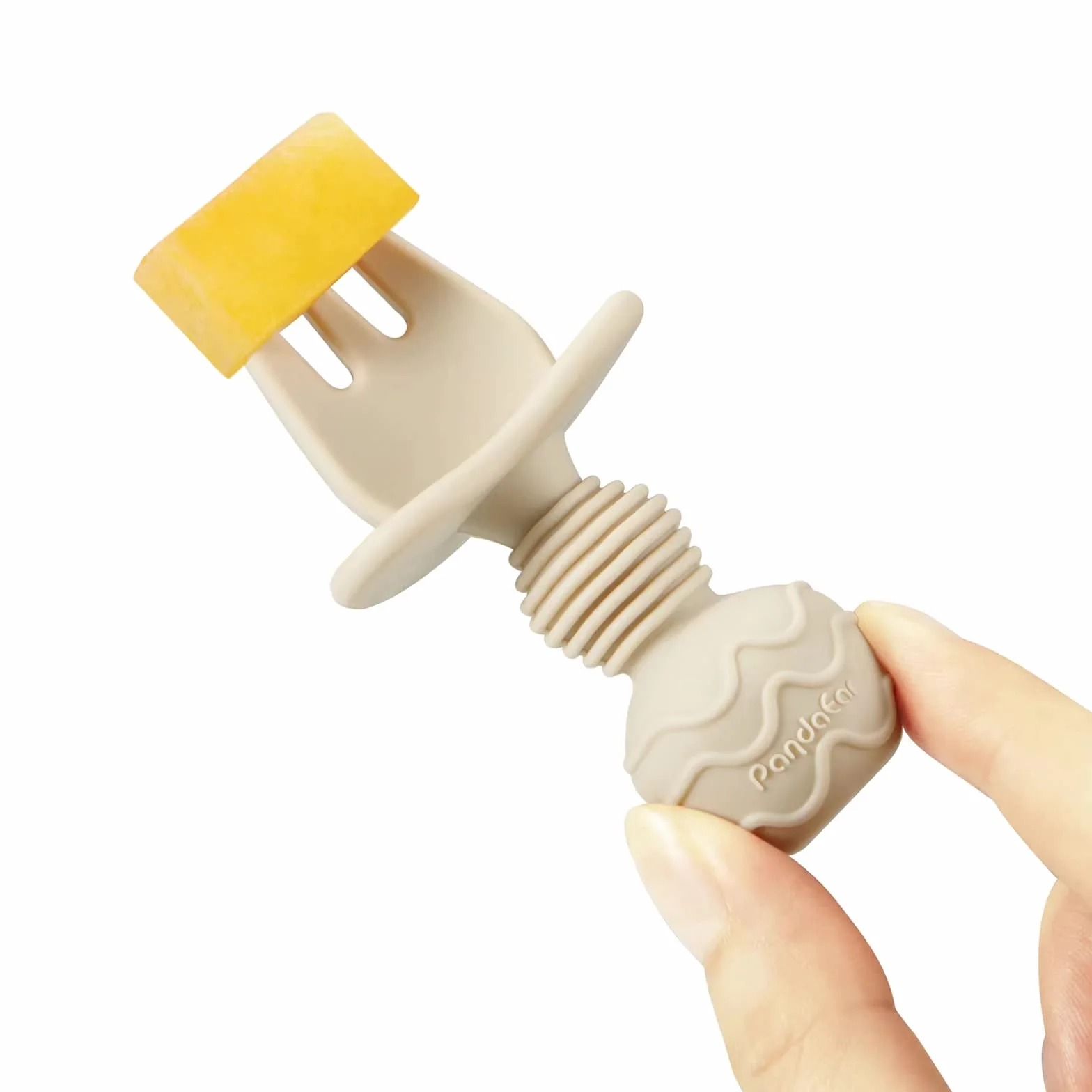 PandaEar Lot de 6 Cuillères et fourchettes en silicone pour bébé 3 mois