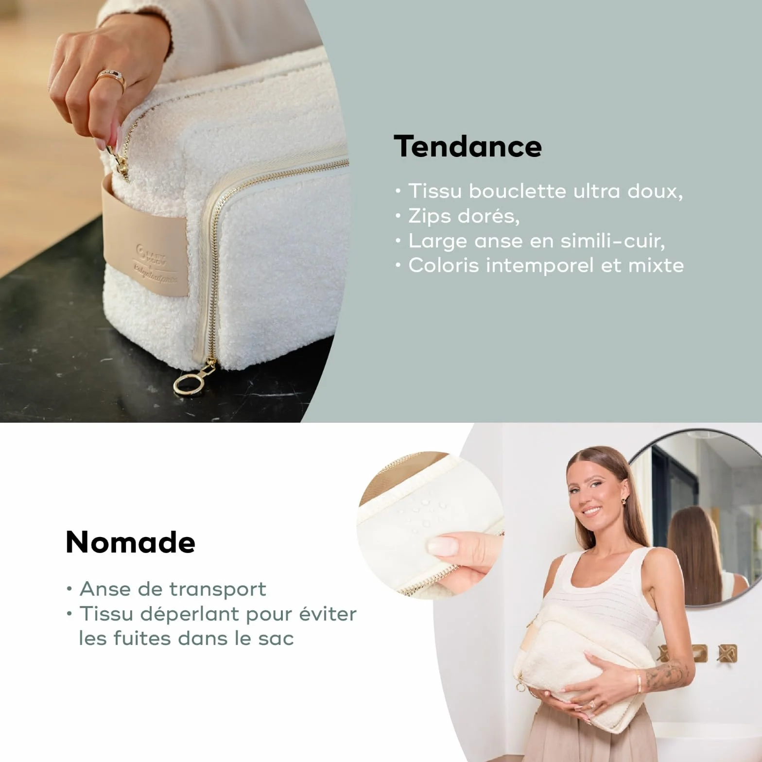 Babymoov Trousse de Soin Bébé Grand Format 6L 11 Accessoires Inclus Coupe Ongles Bébé Thermomètre de Bain Langes Coton